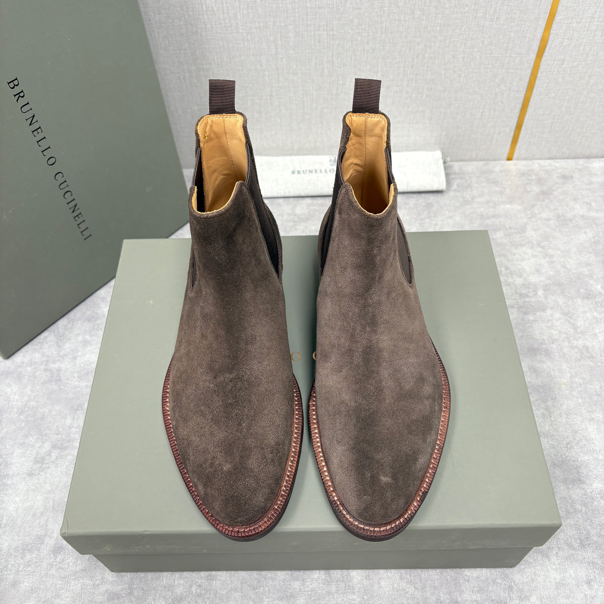 Tan, Dark Brown, Grey and Black Shoes - FashionHype.xyz