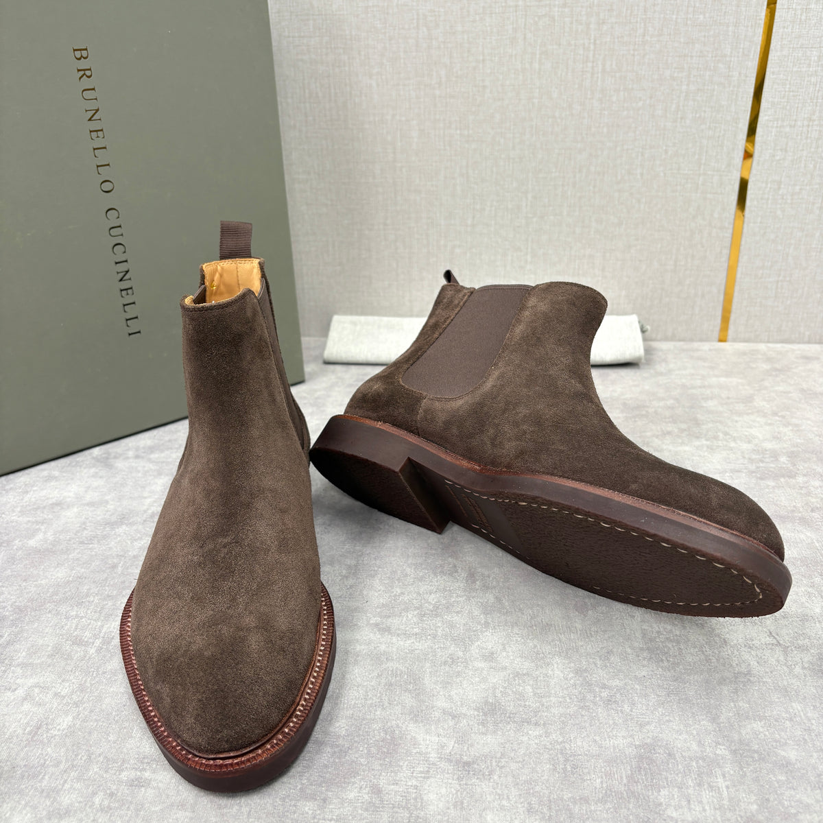 Tan, Dark Brown, Grey and Black Shoes - FashionHype.xyz