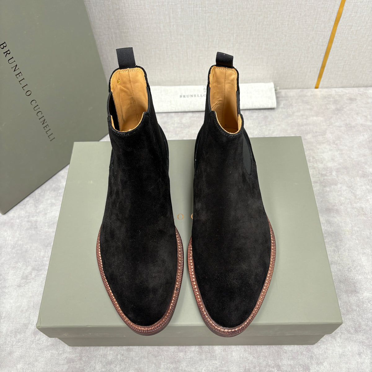 Tan, Dark Brown, Grey and Black Shoes - FashionHype.xyz