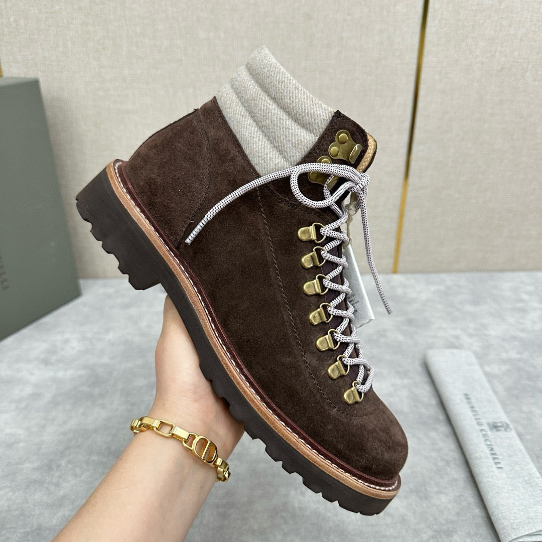 Brown and Dark brown Shoes