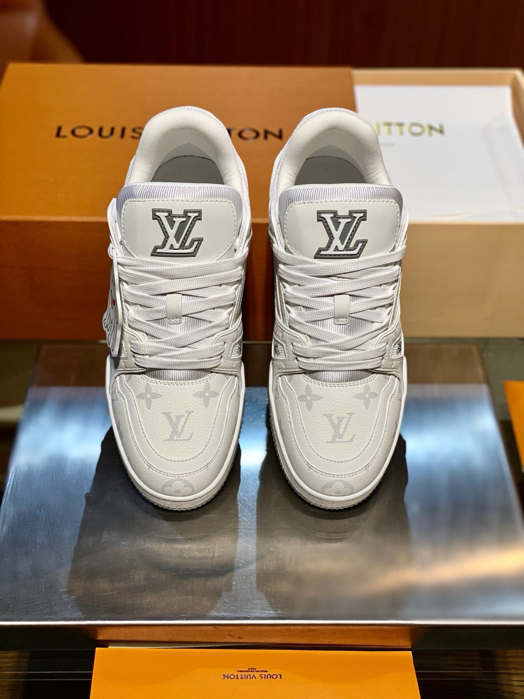 White and Blue Shoes - FashionHype.xyz