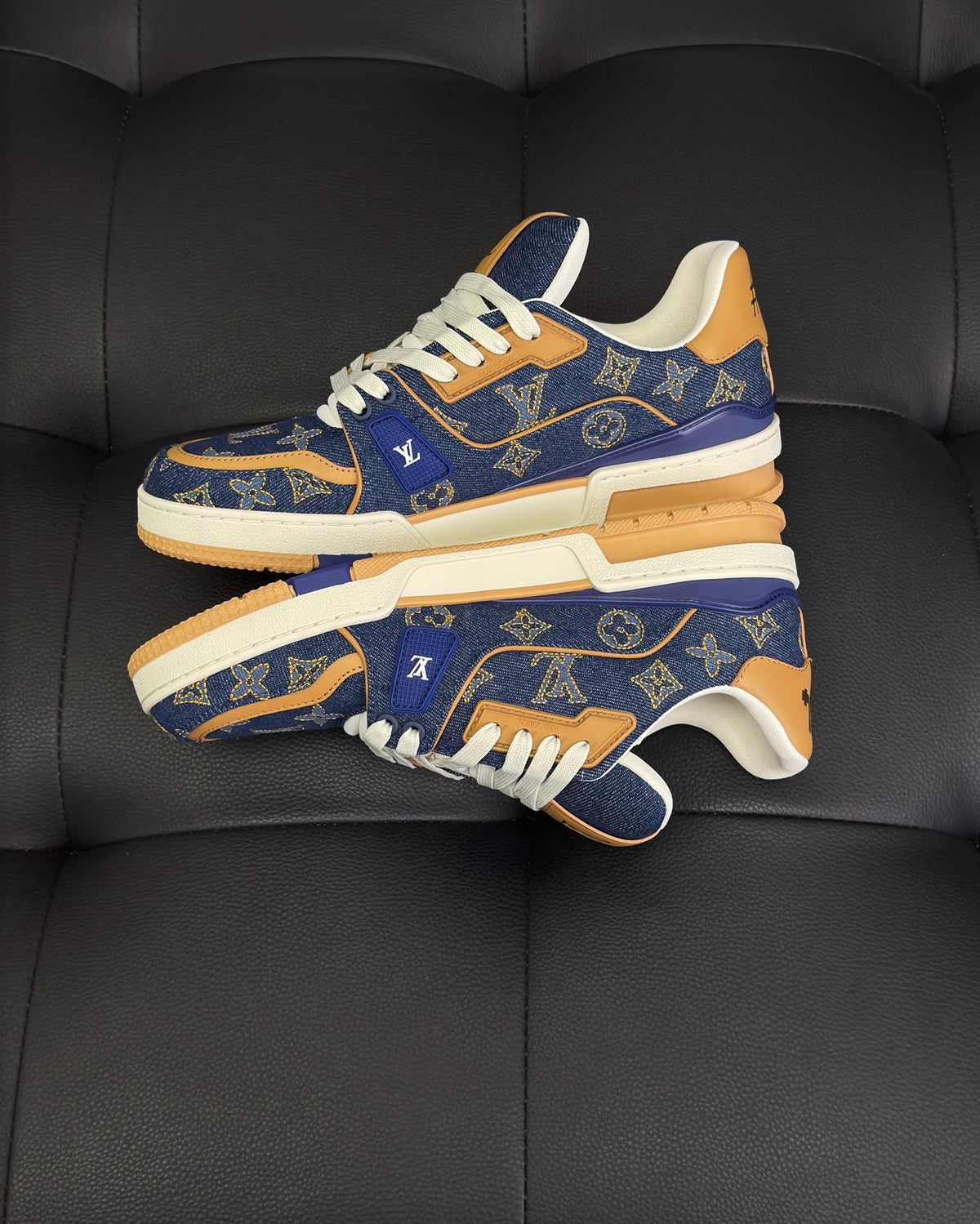 Blue white Shoes
