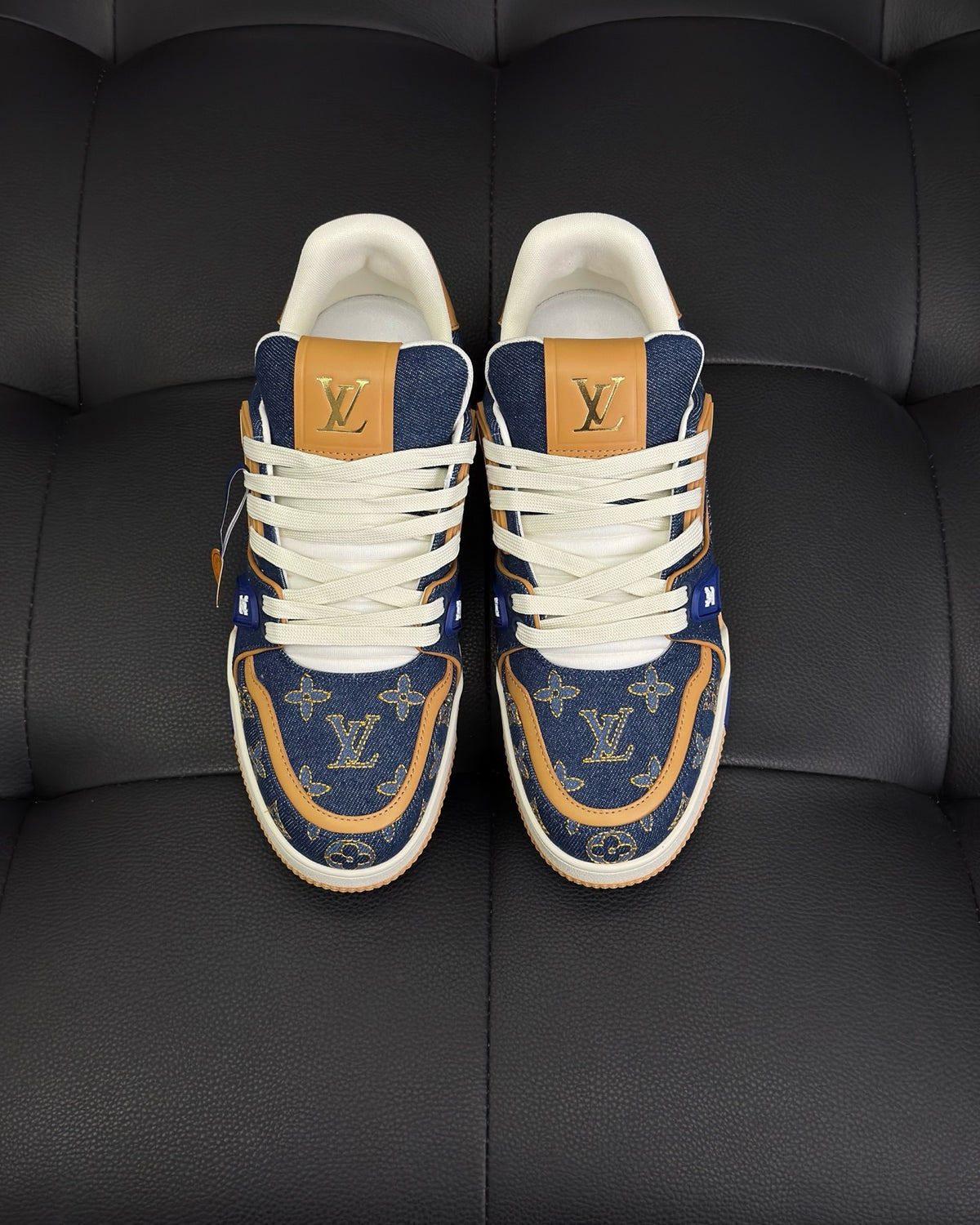 Blue white Shoes