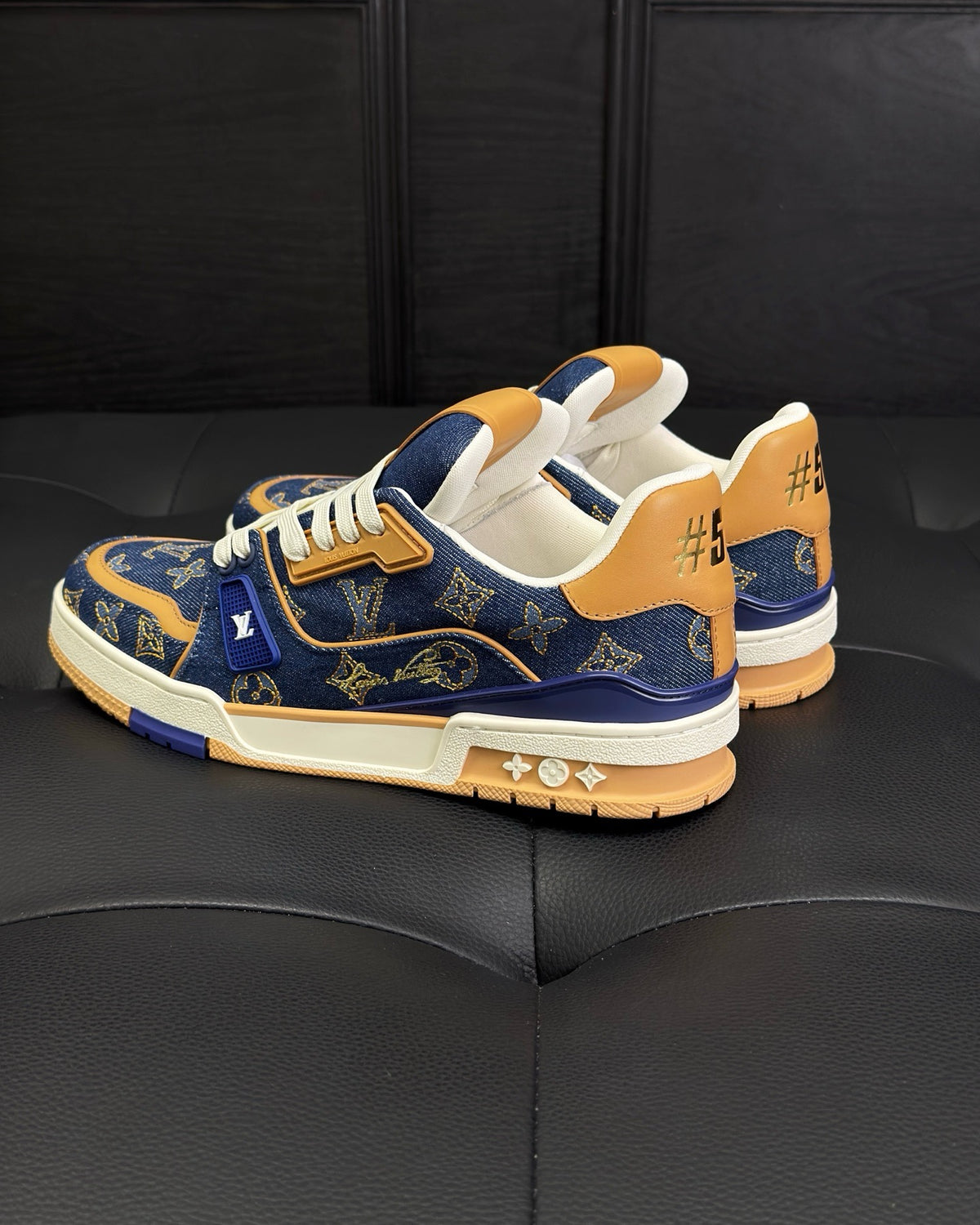 Blue white Shoes