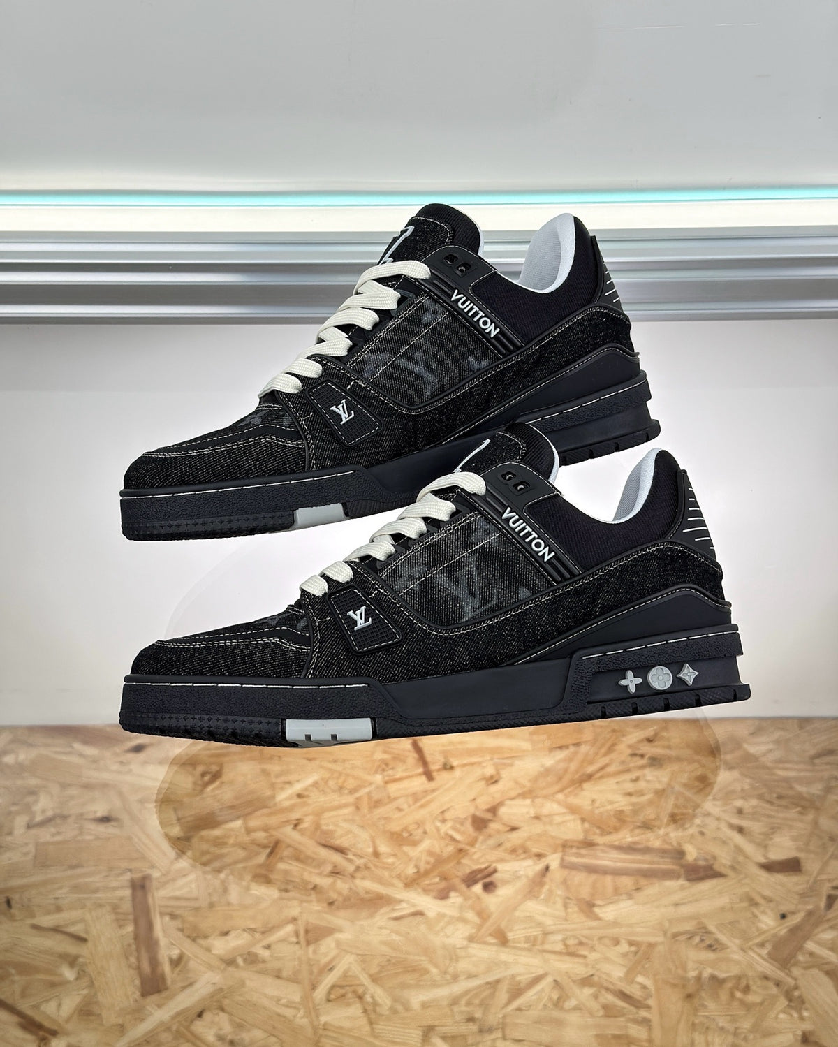 Brown, Black and Blue Shoes - FashionHype.xyz