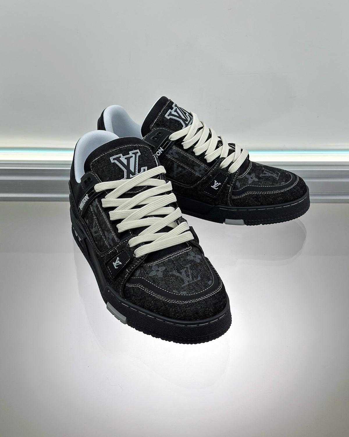Brown, Black and Blue Shoes - FashionHype.xyz