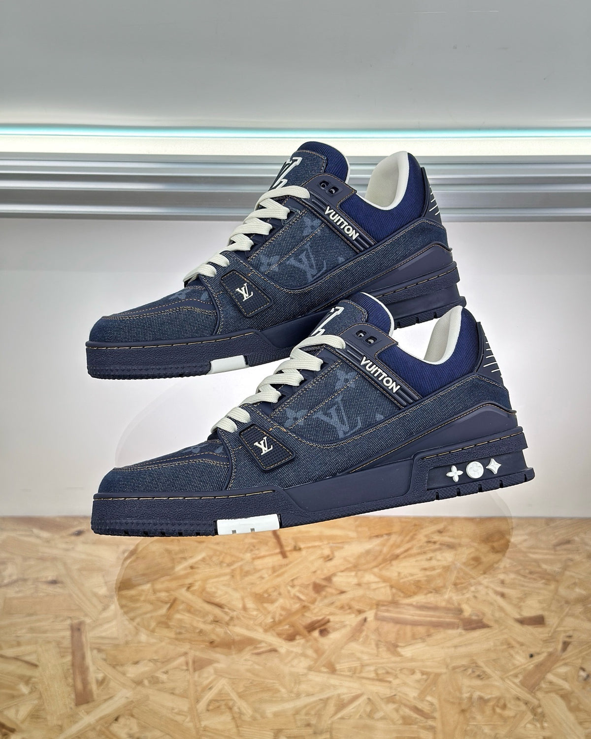 Brown, Black and Blue Shoes - FashionHype.xyz