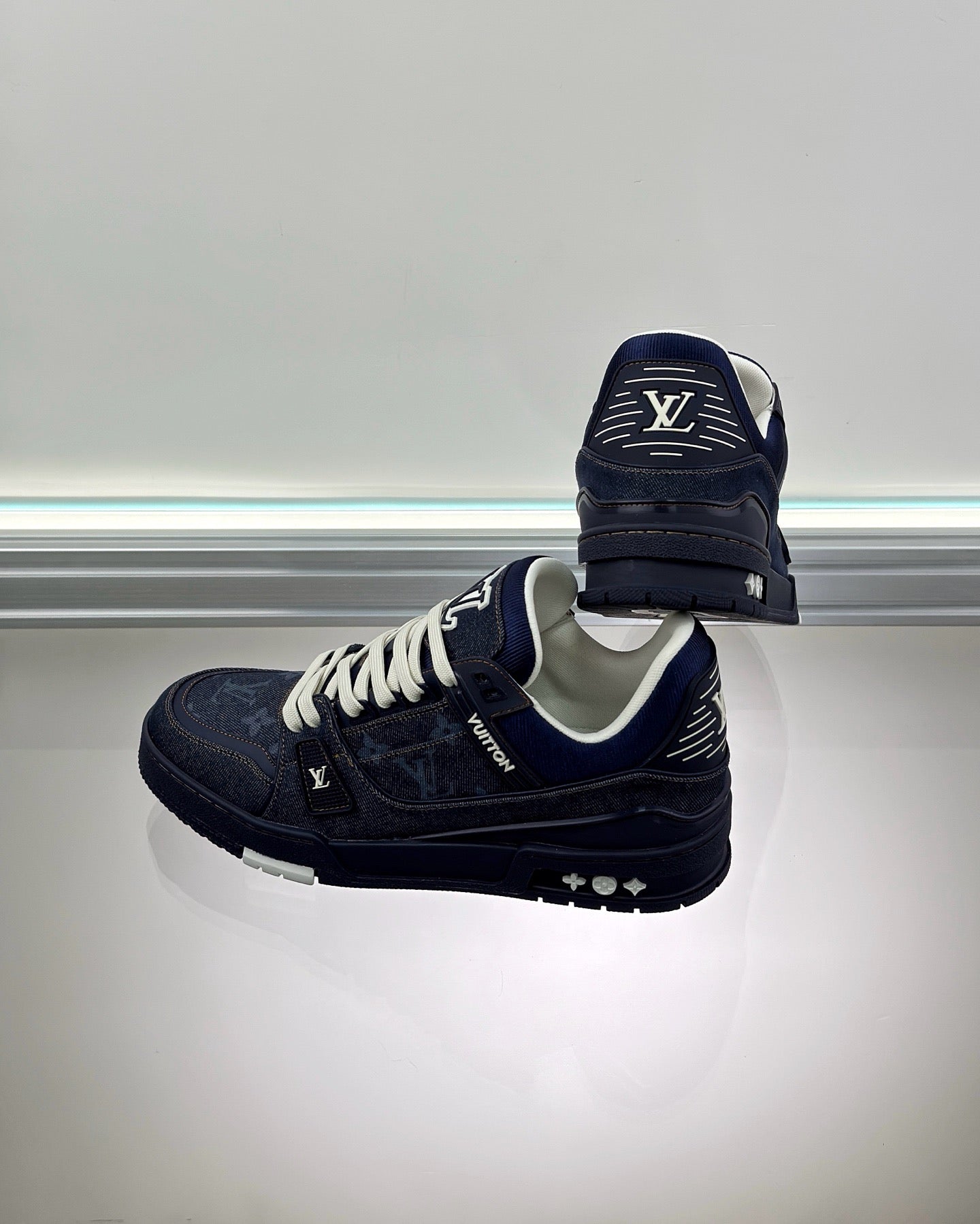 Brown, Black and Blue Shoes - FashionHype.xyz
