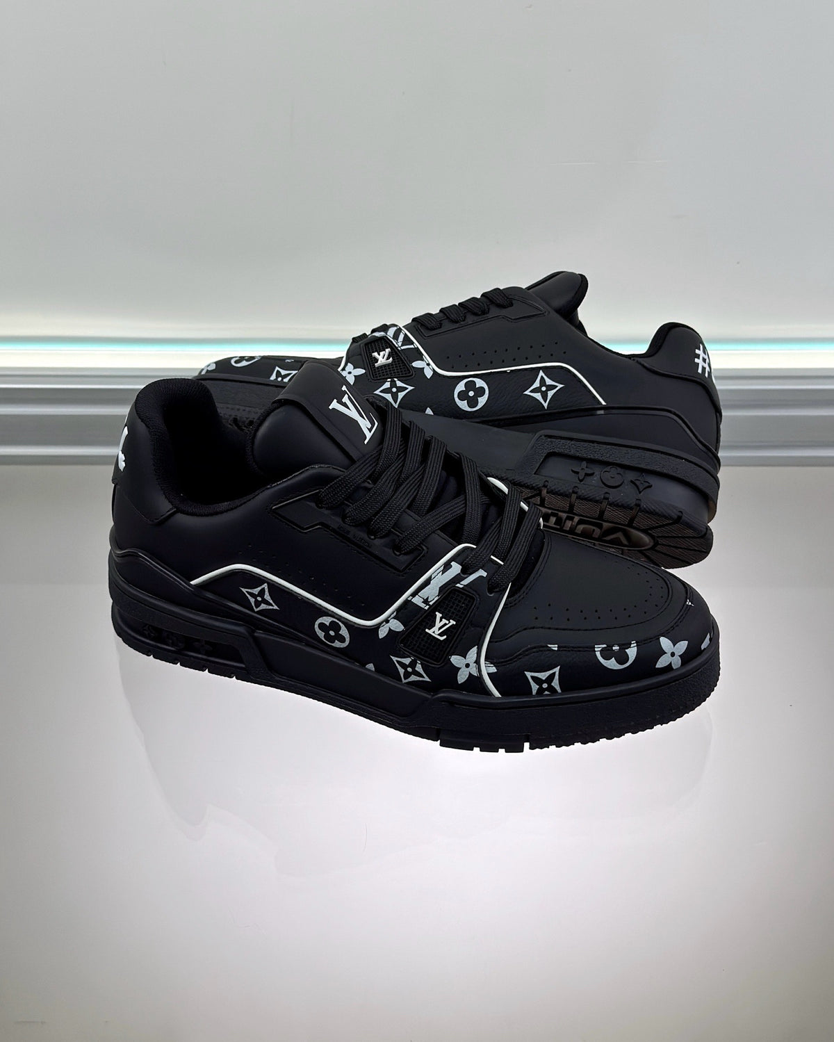 White and Black Shoes