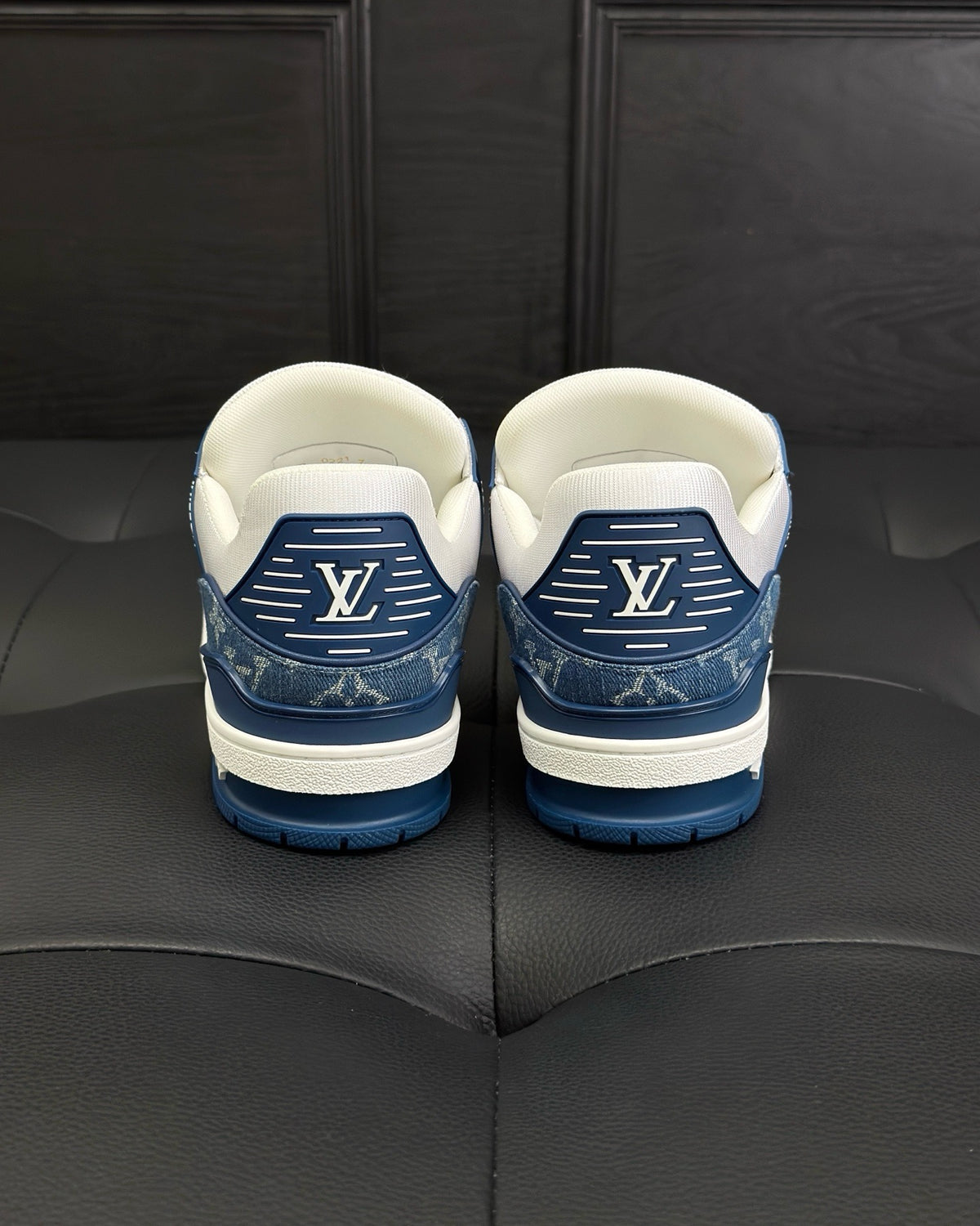 White blue and White Black Shoes - FashionHype.xyz