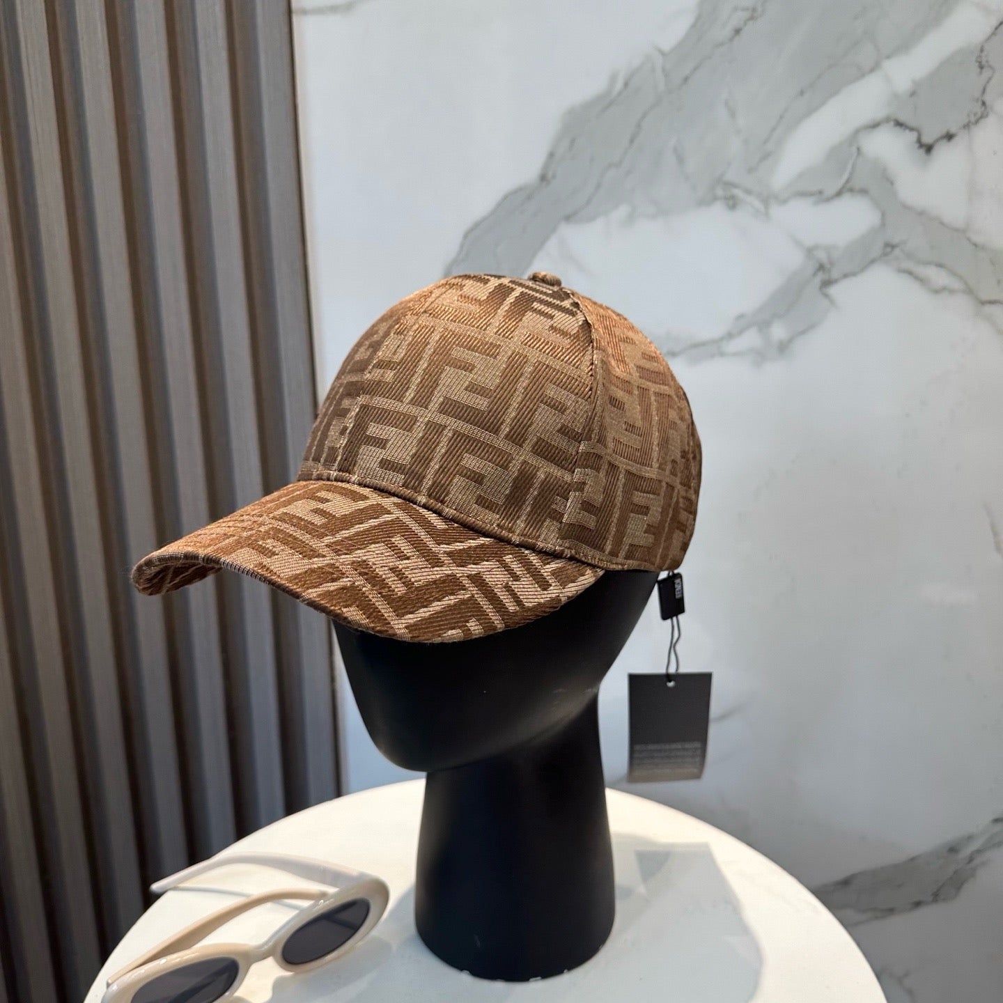 Brown, Black and Blue Cap - FashionHype.xyz