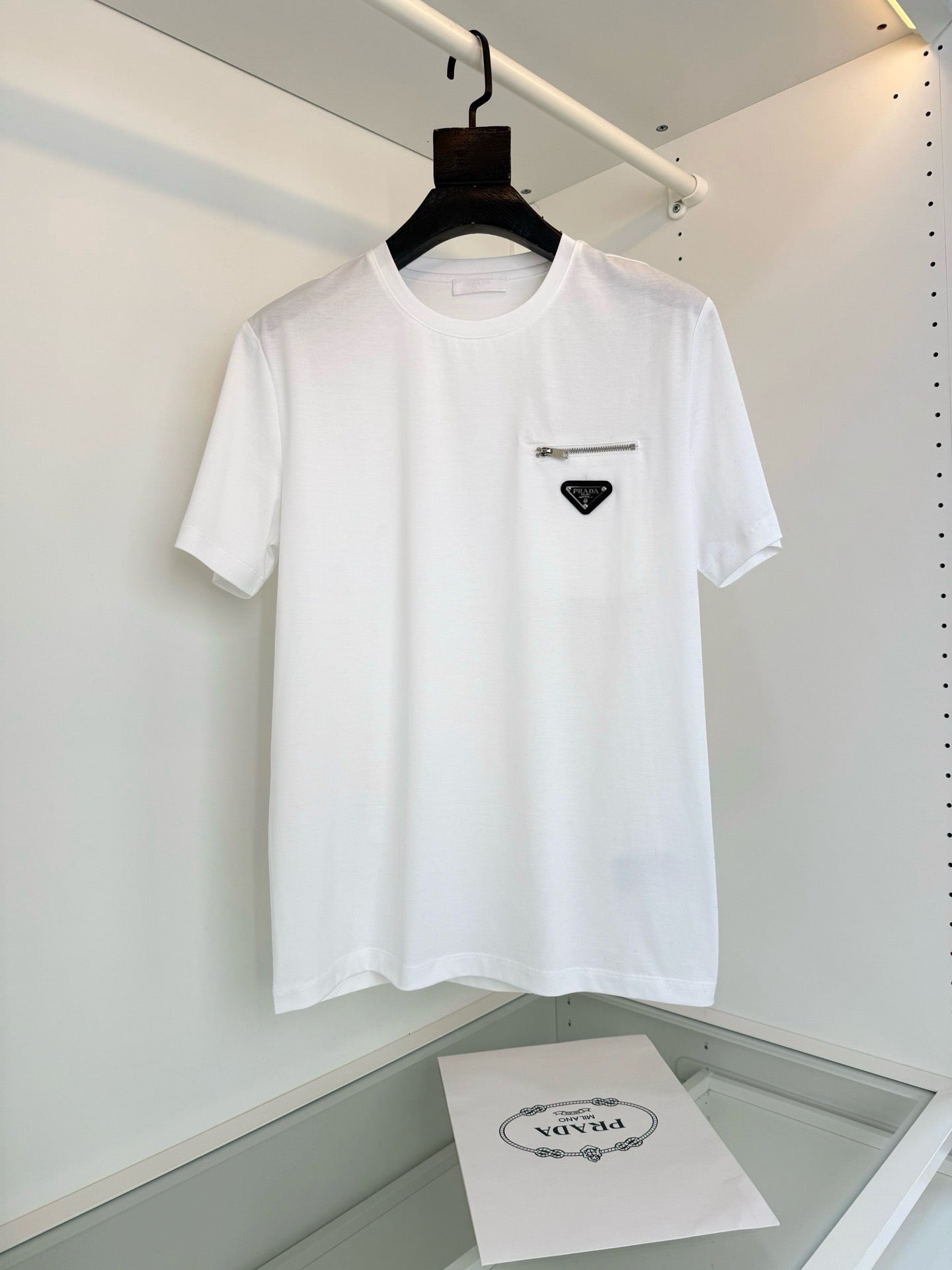 White and Black T-Shirt - FashionHype.xyz