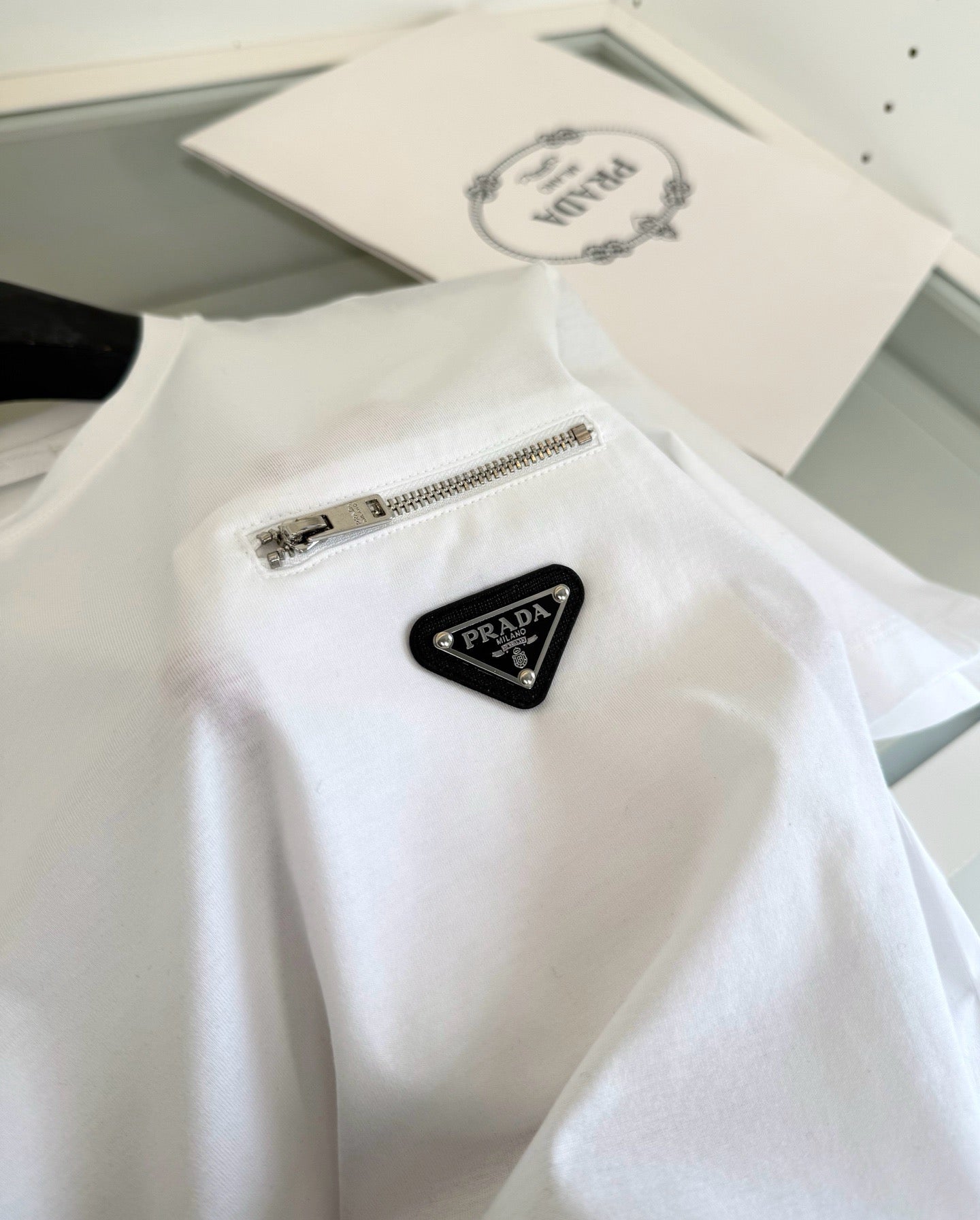 White and Black T-Shirt - FashionHype.xyz
