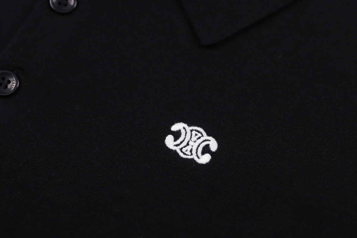 Grey and Black Polo - Size M
