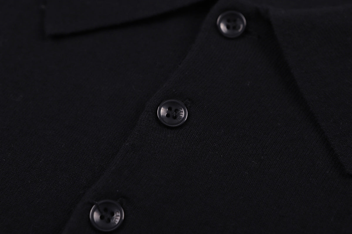 Grey and Black Polo - Size M