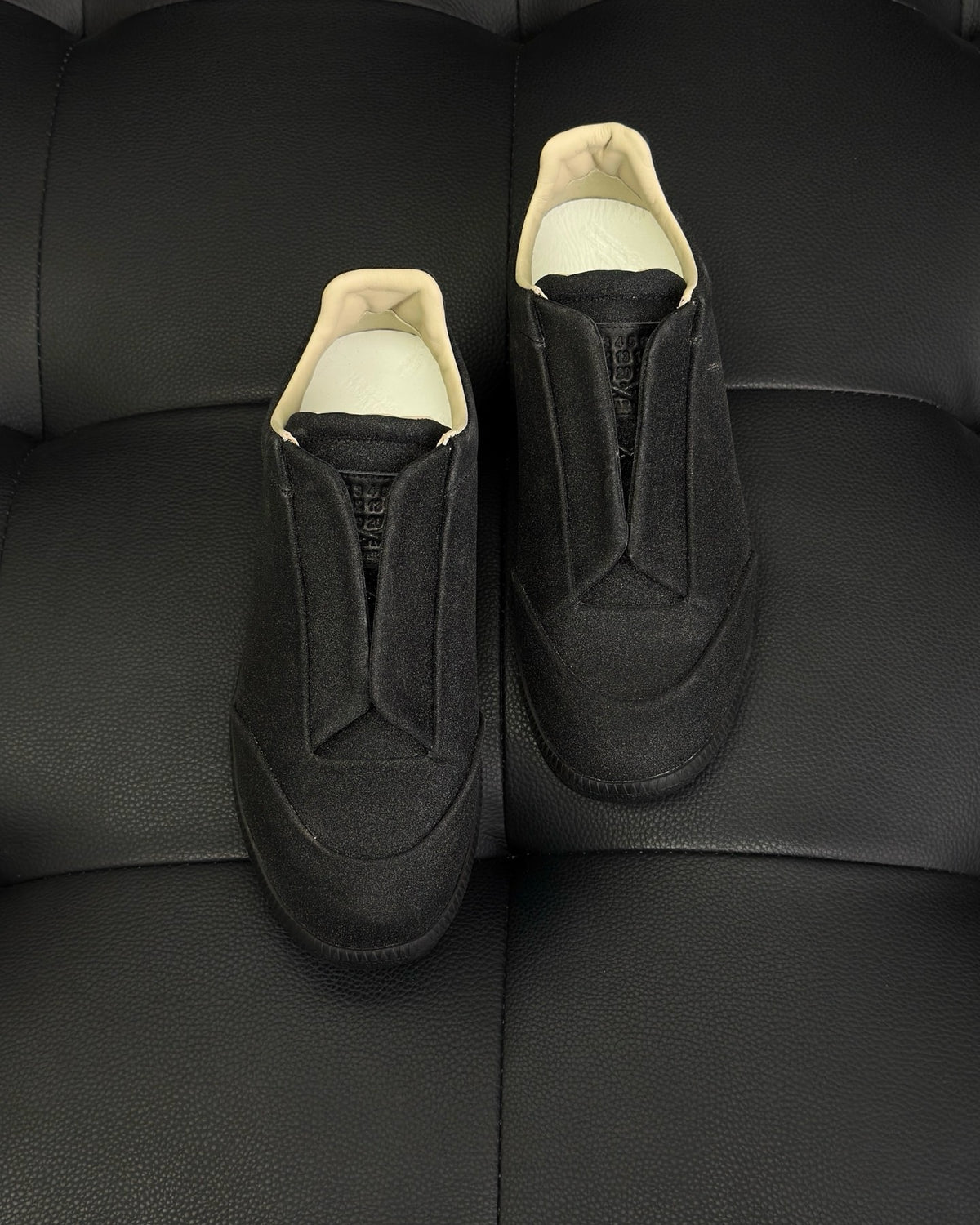 Black, White and Red Shoes