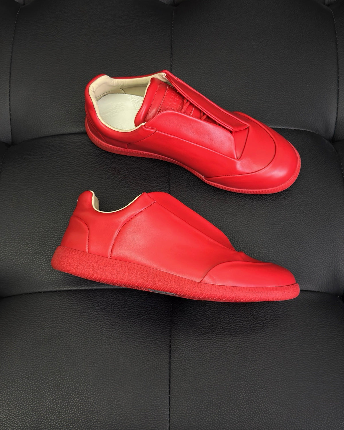 Black, White and Red Shoes