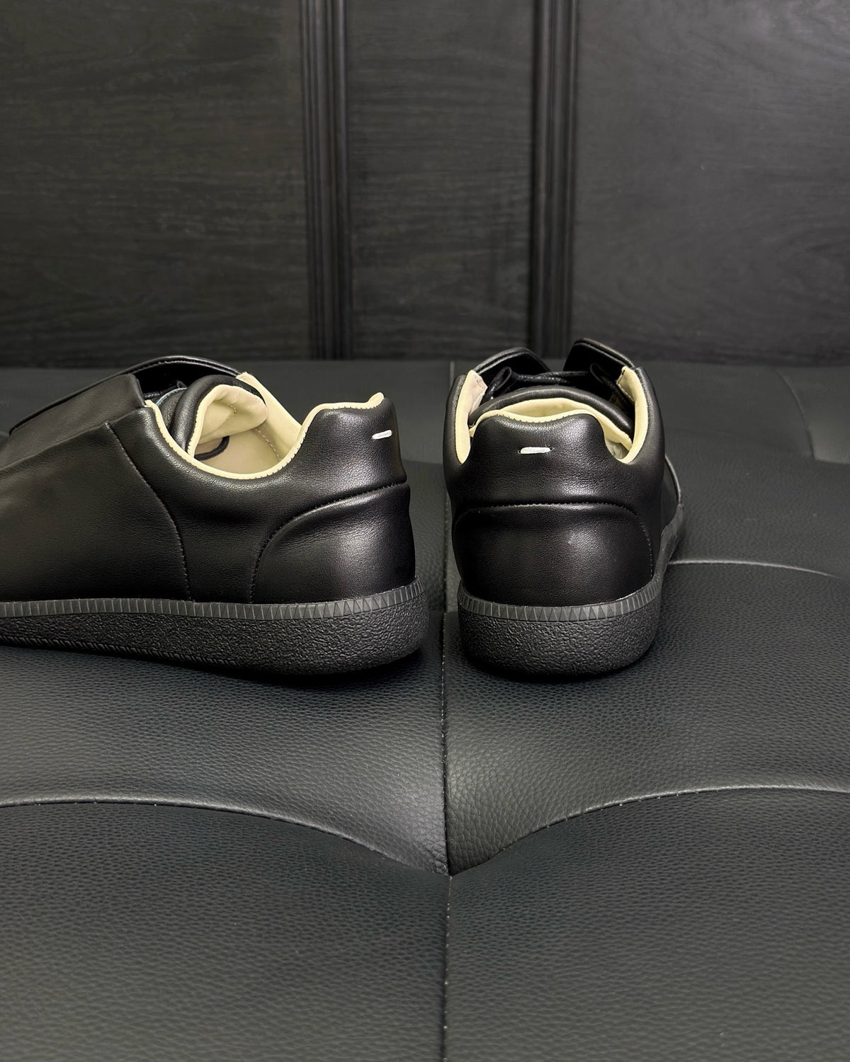Black, White and Red Shoes