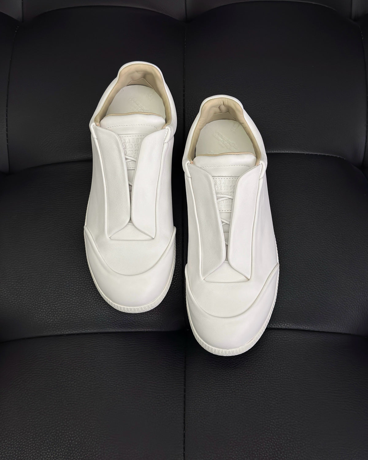 Black, White and Red Shoes