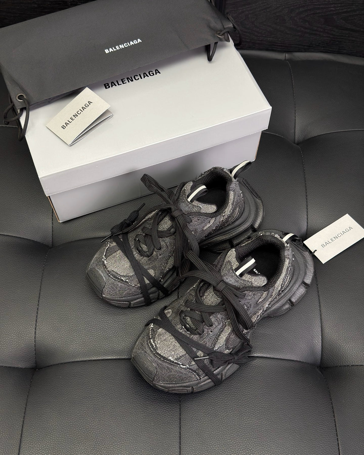 Black grey Shoes