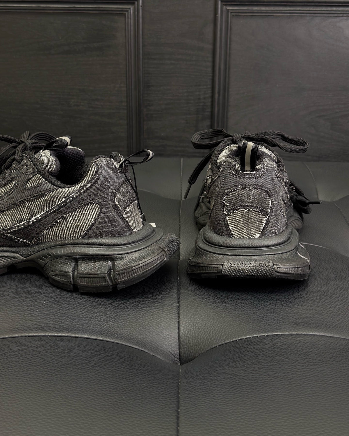 Black grey Shoes
