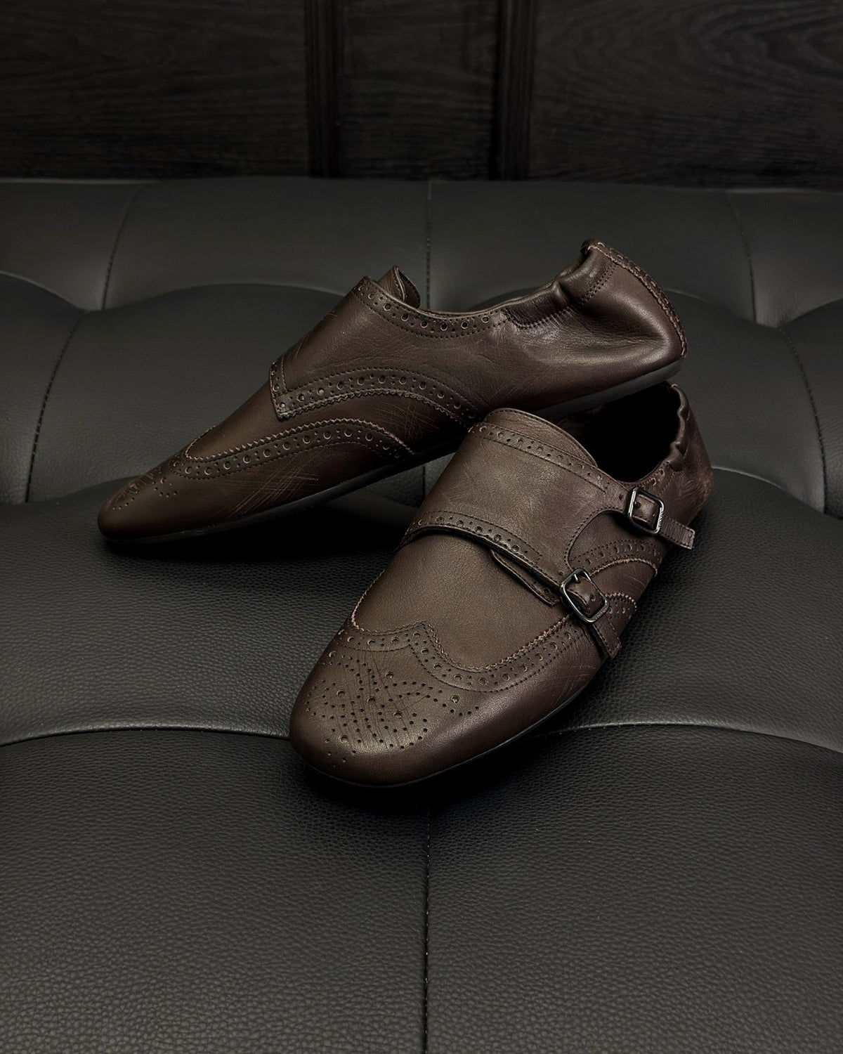 Dark brown and Black Shoes