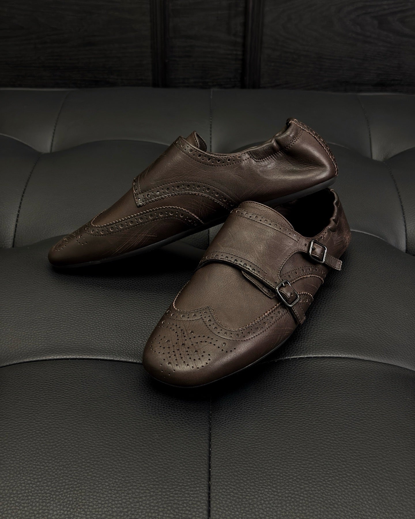 Brown and Black Shoes