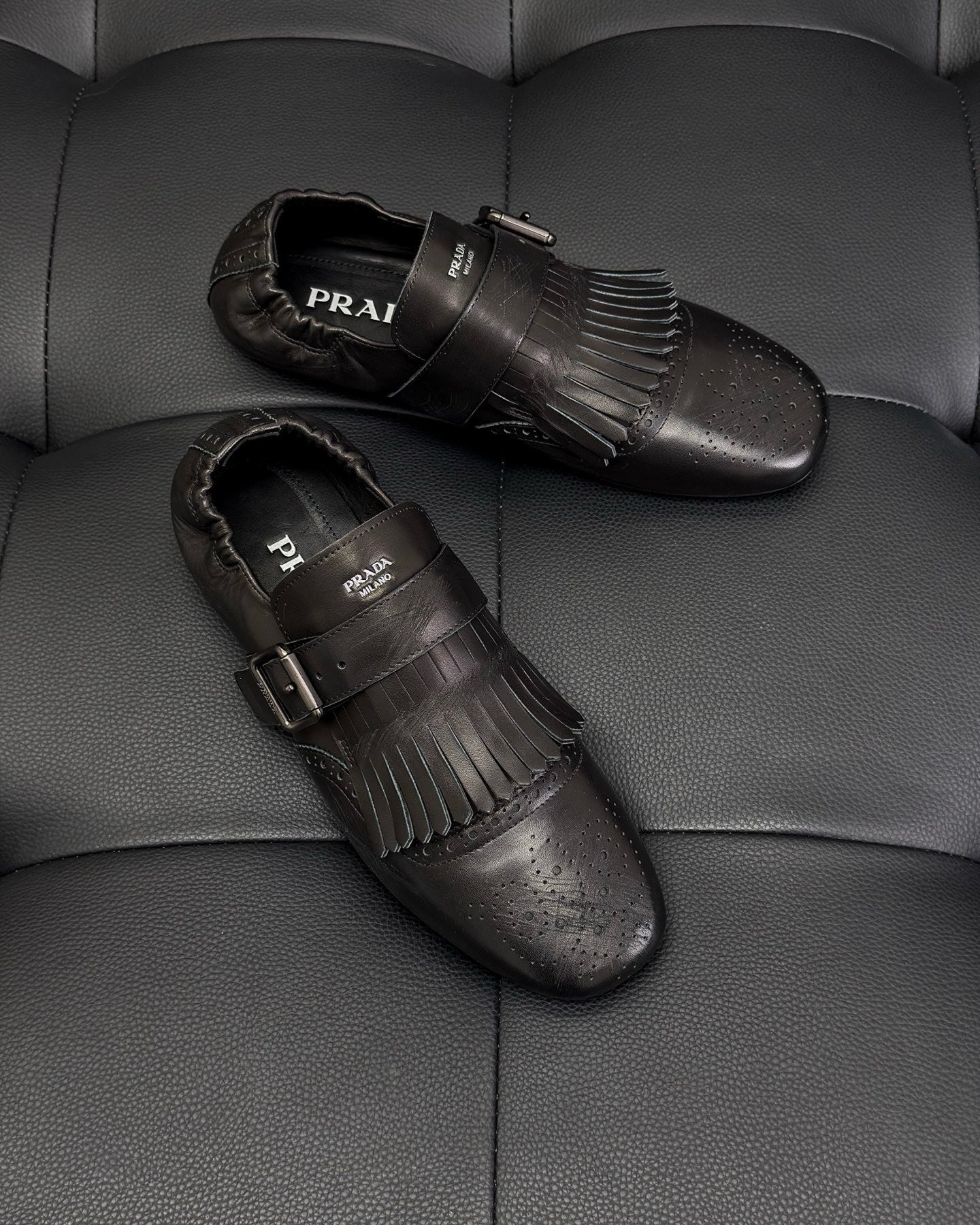 Dark brown and Brown Shoes