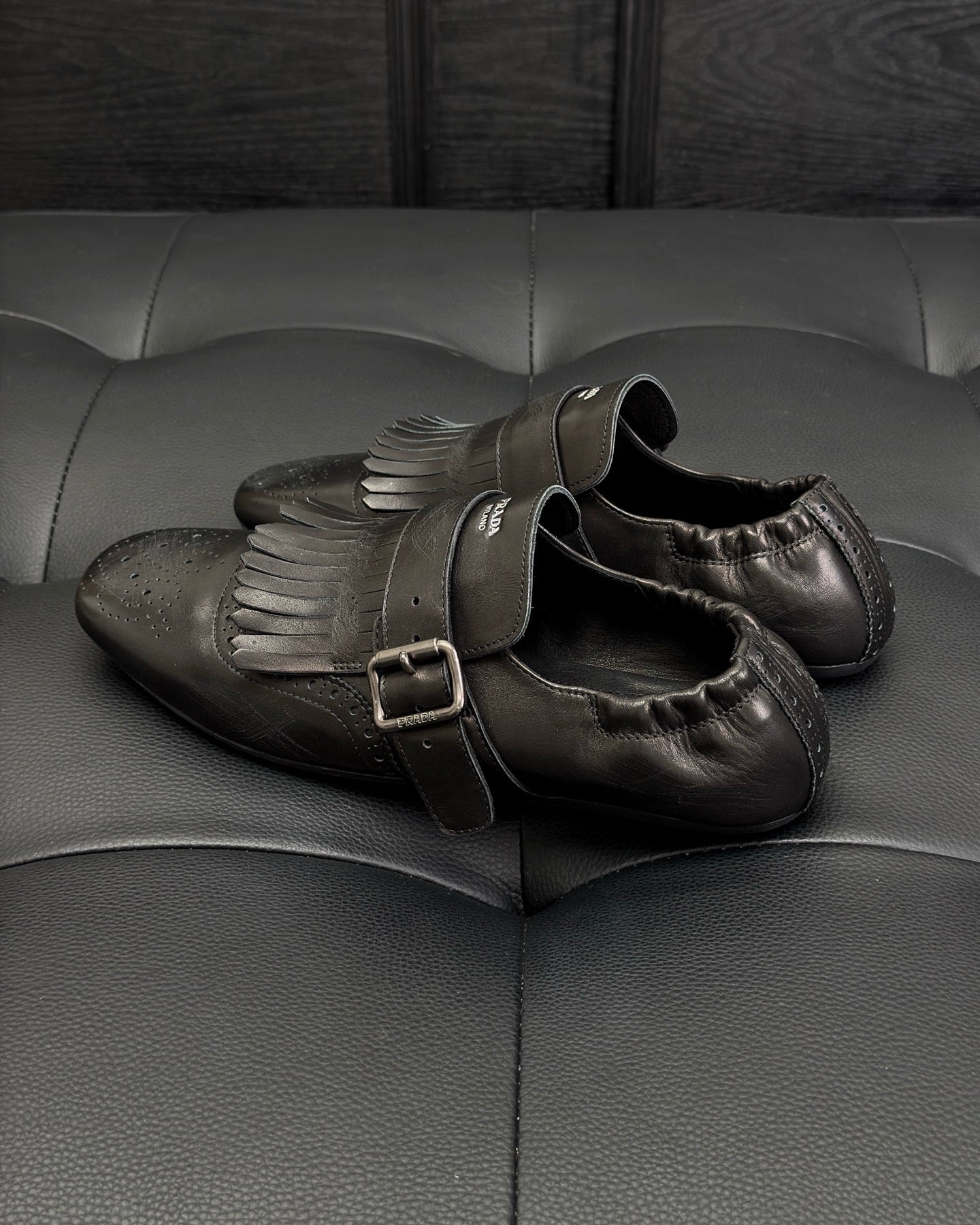 Dark brown and Brown Shoes