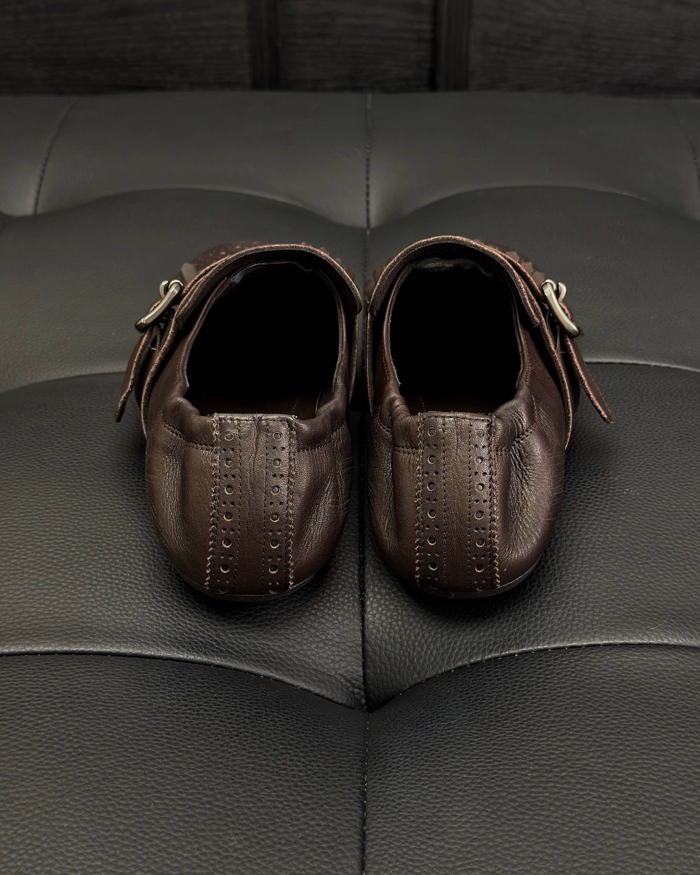 Dark brown and Brown Shoes