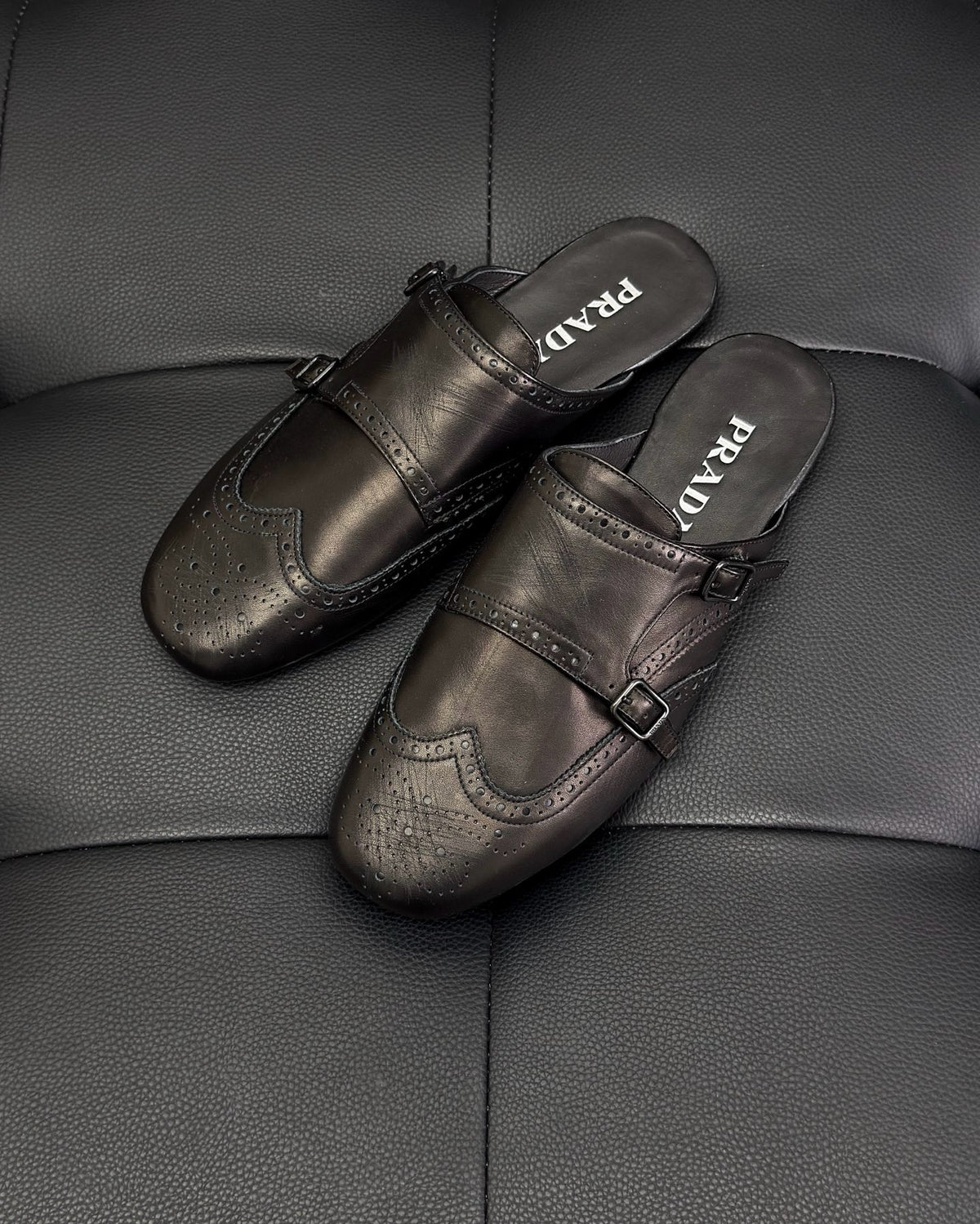 Black and Dark brown Shoes