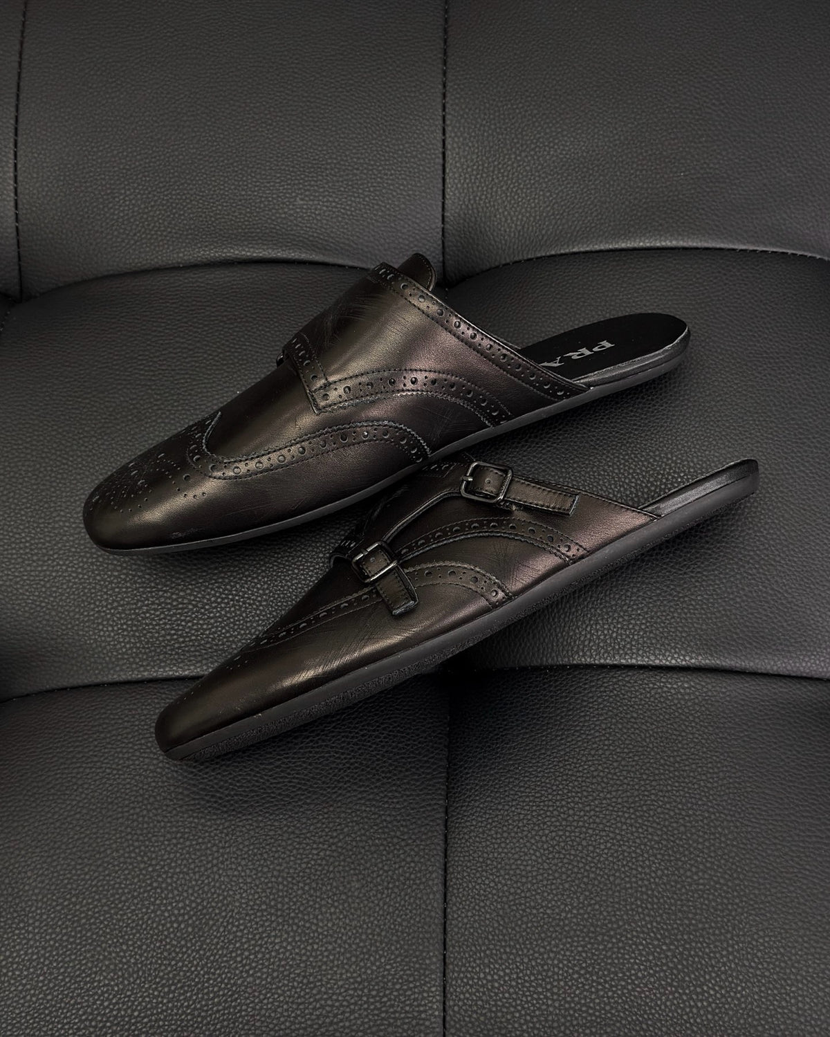 Black and Dark brown Shoes