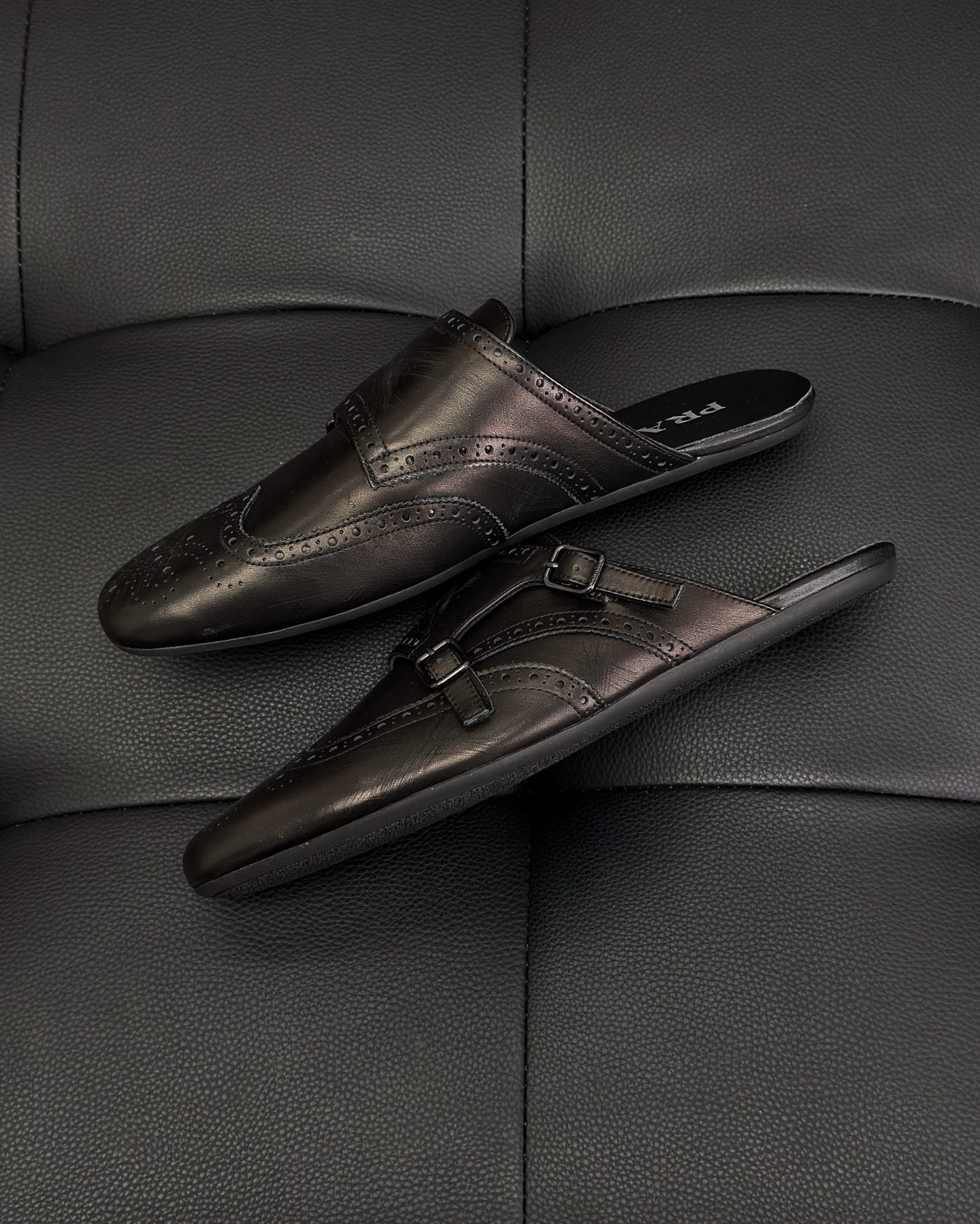 Dark brown and Brown Shoes