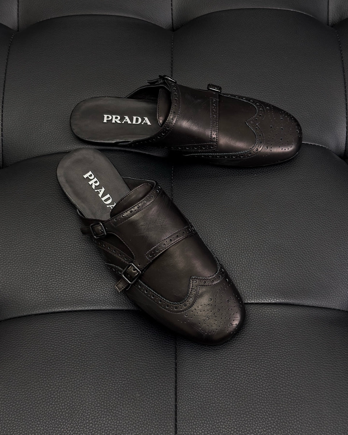 Black and Dark brown Shoes