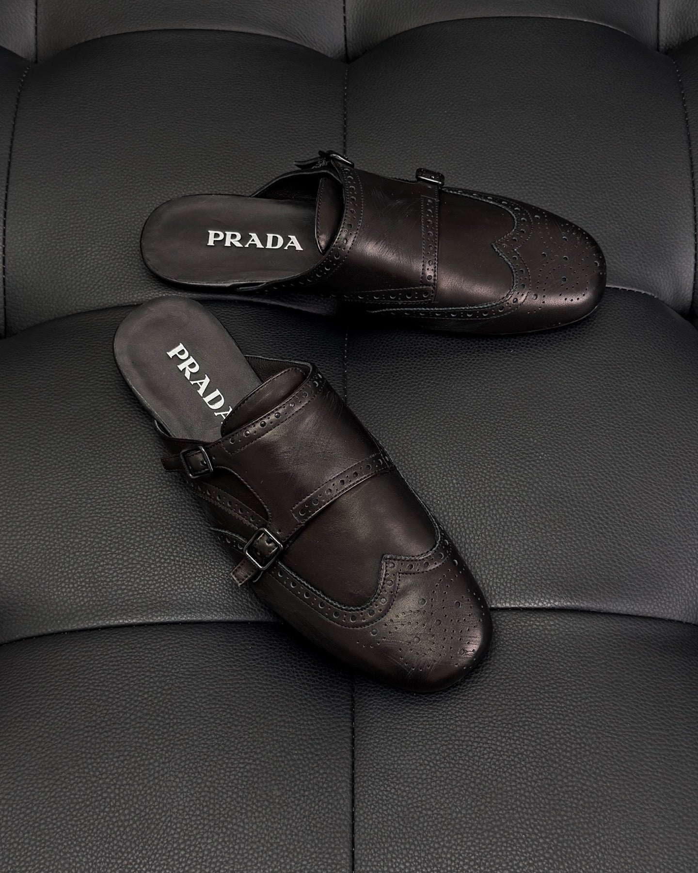 Dark brown and Brown Shoes