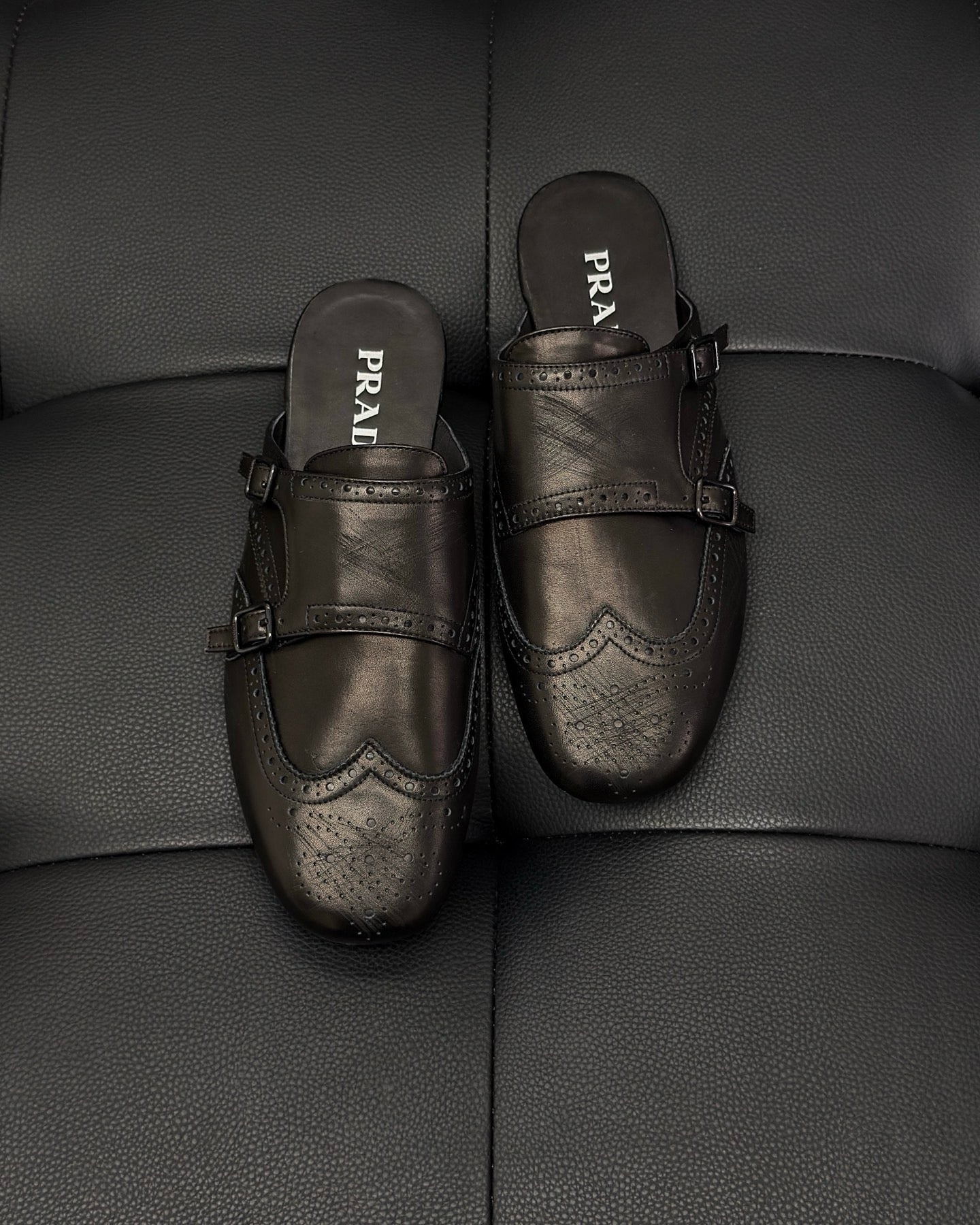 Dark brown and Brown Shoes