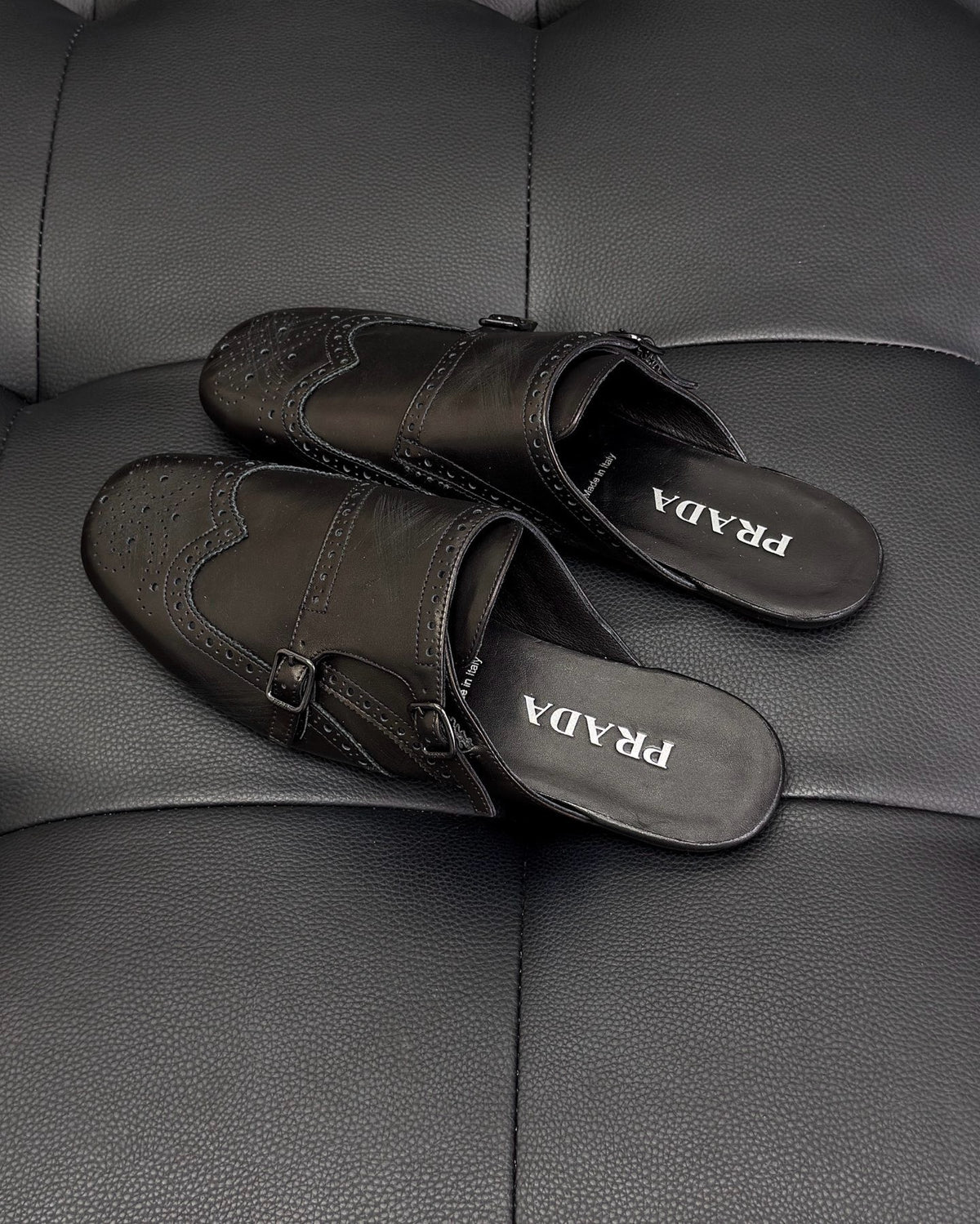 Black and Dark brown Shoes