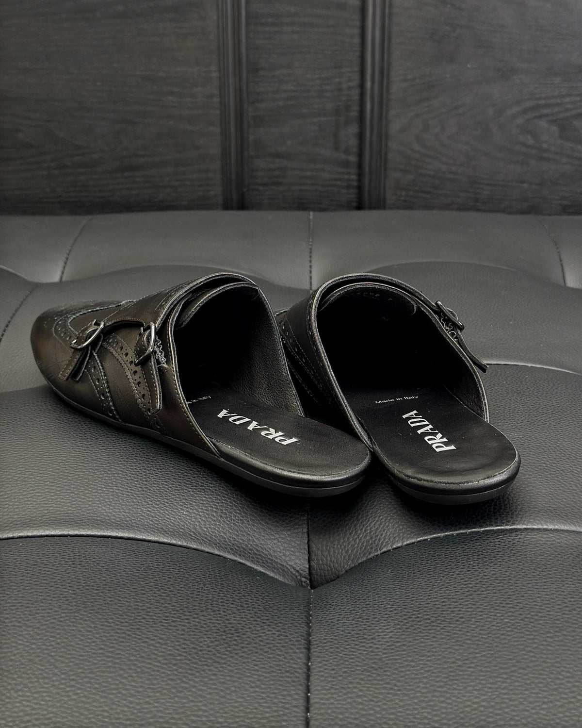 Black and Dark brown Shoes