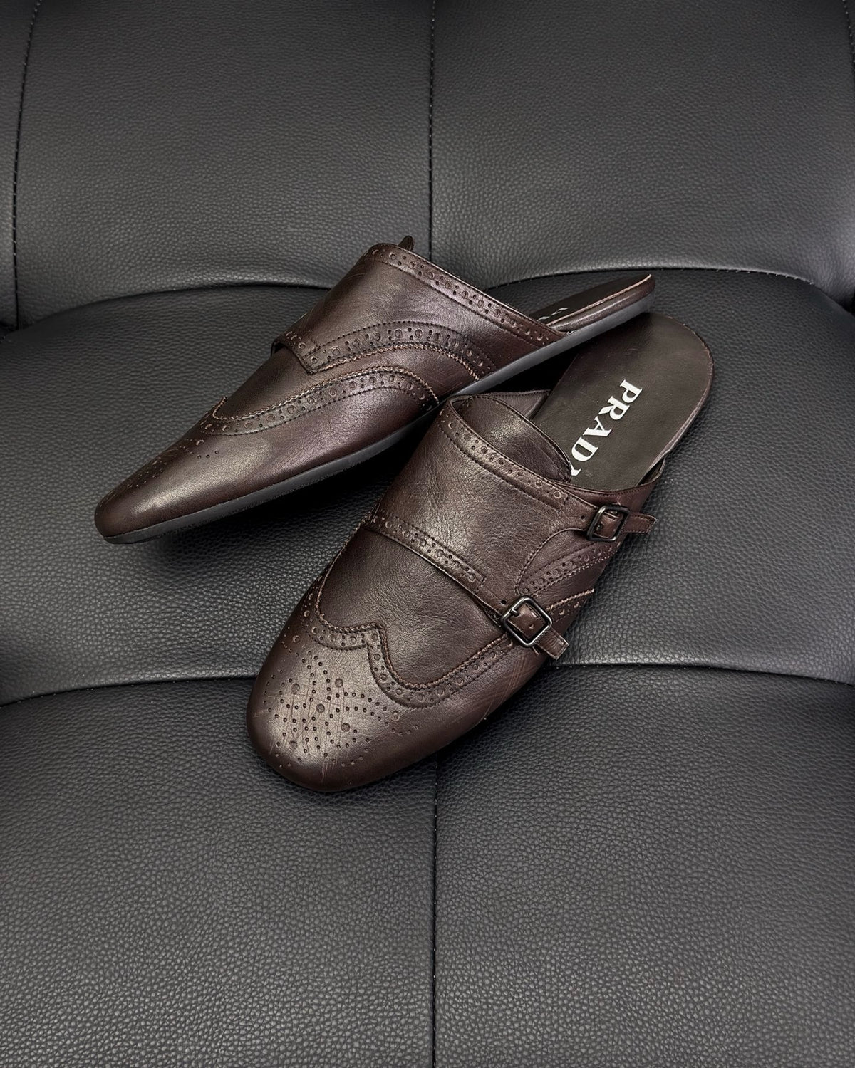 Black and Dark brown Shoes