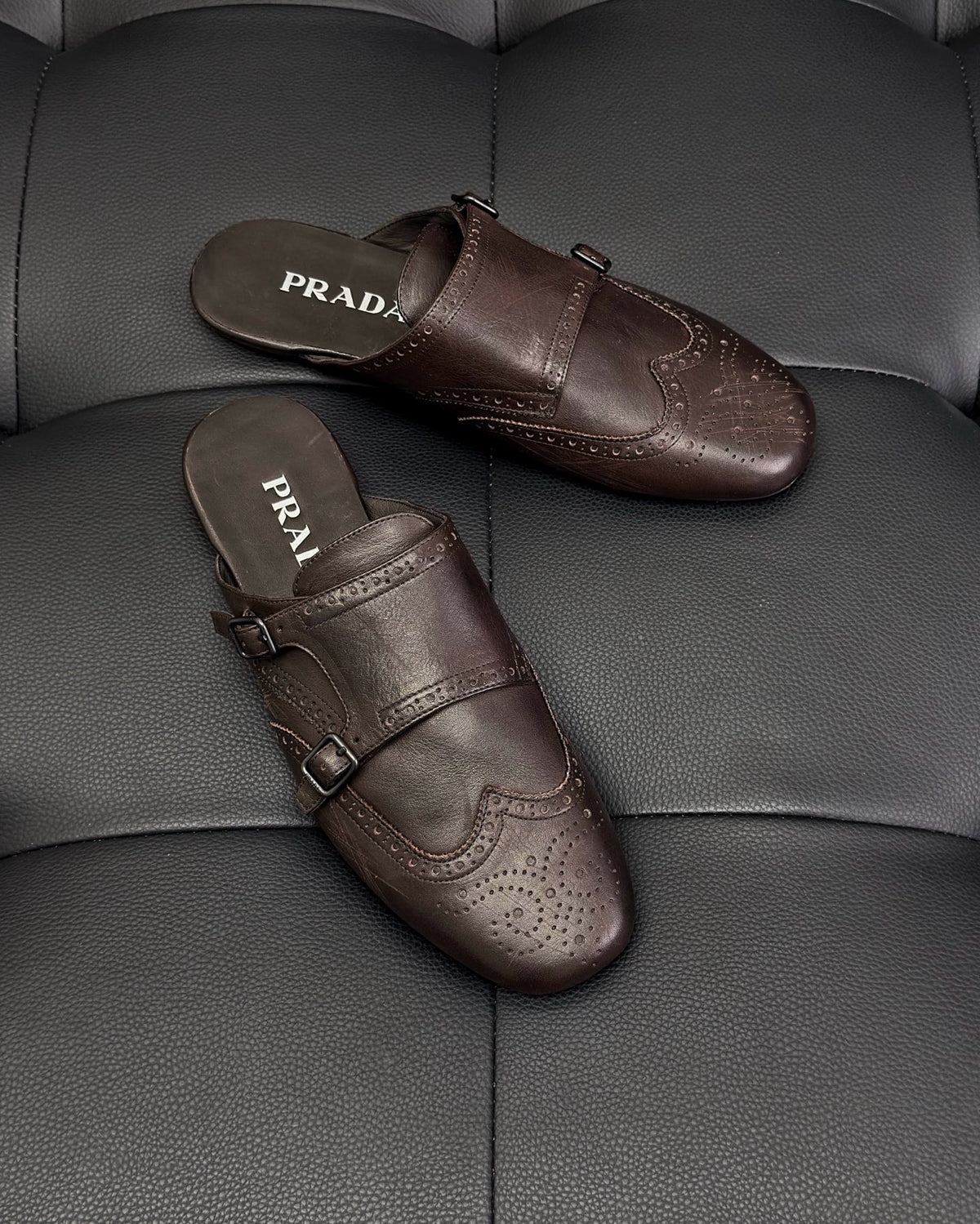 Black and Dark brown Shoes