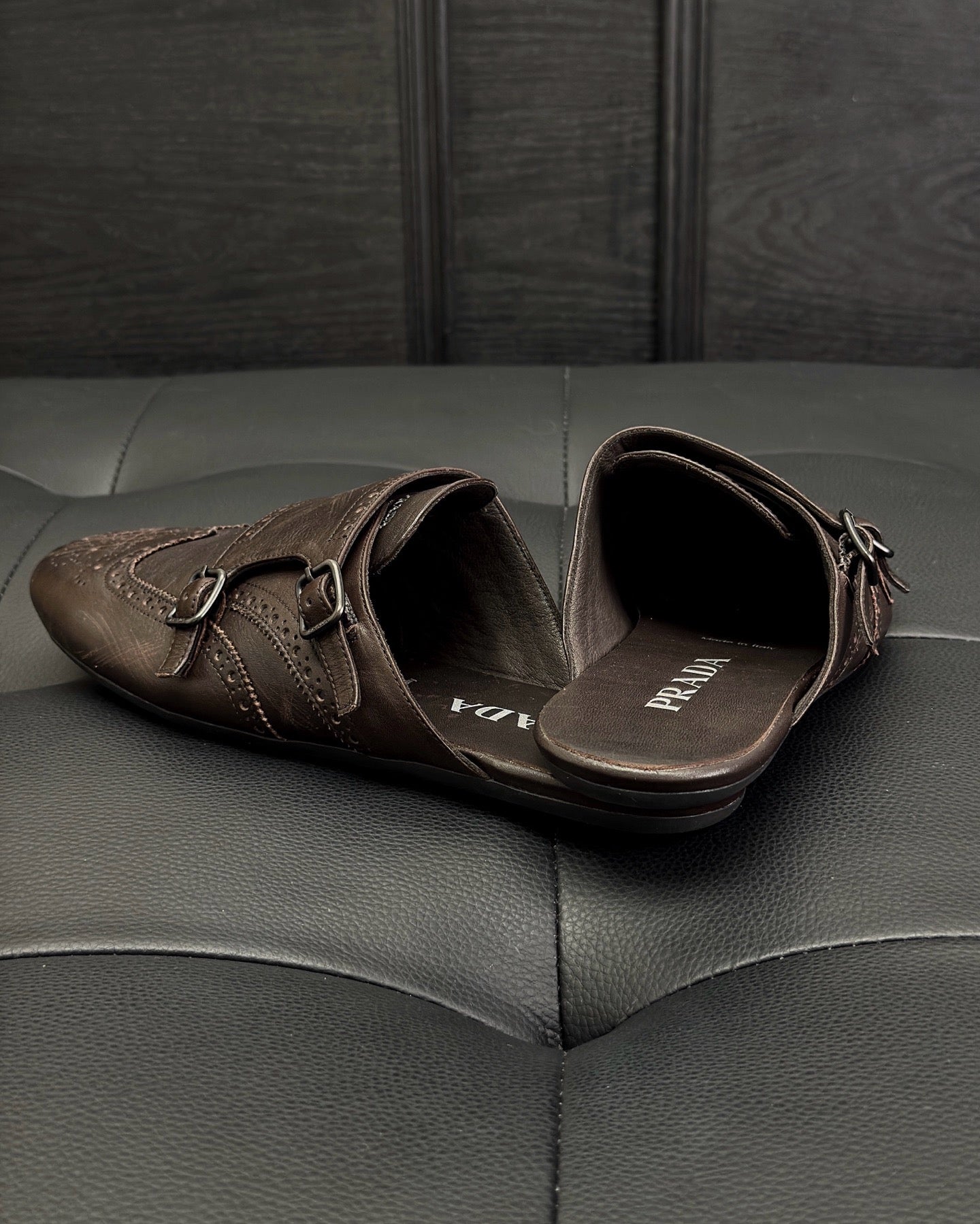 Dark brown and Brown Shoes