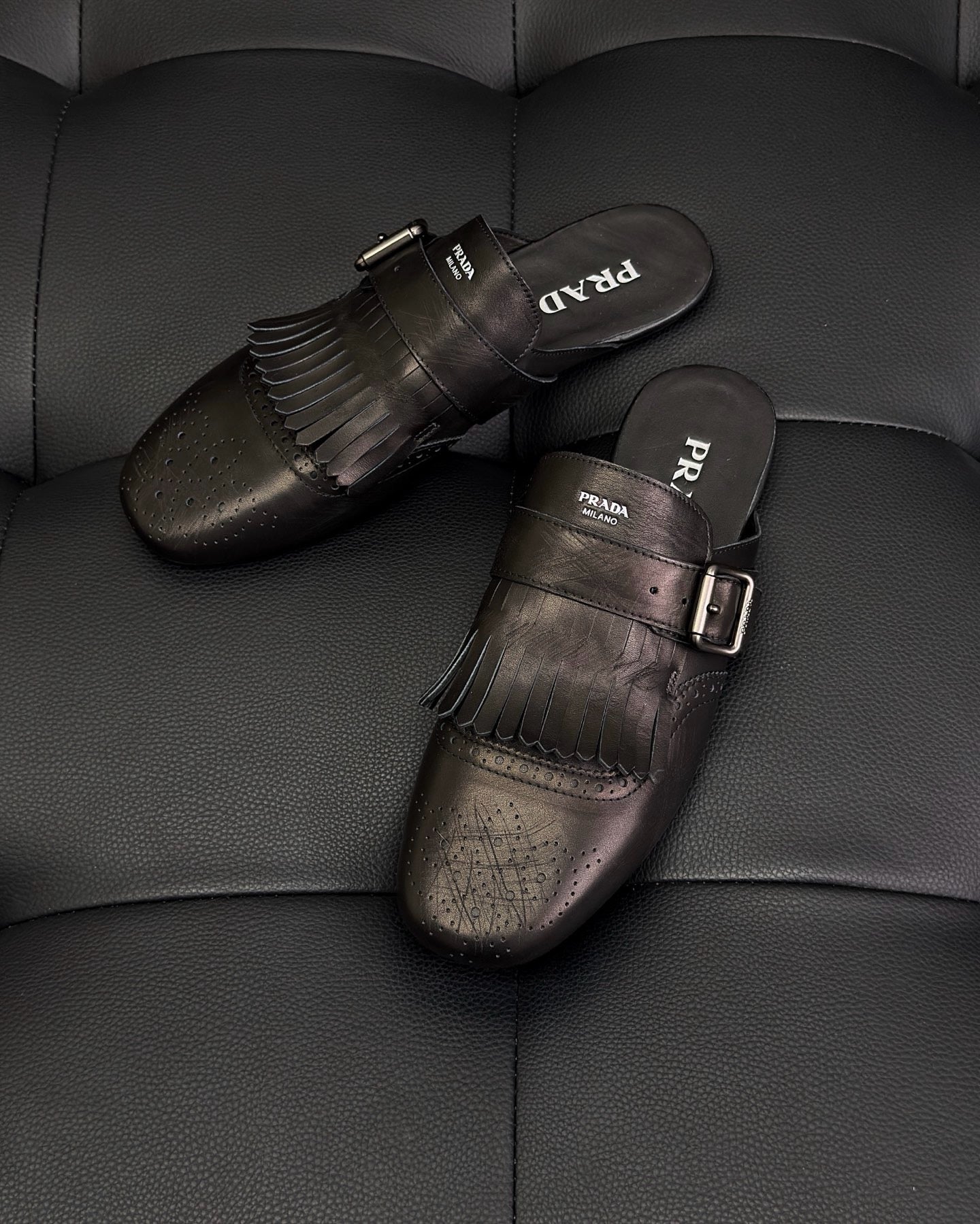 Dark brown and Brown Shoes
