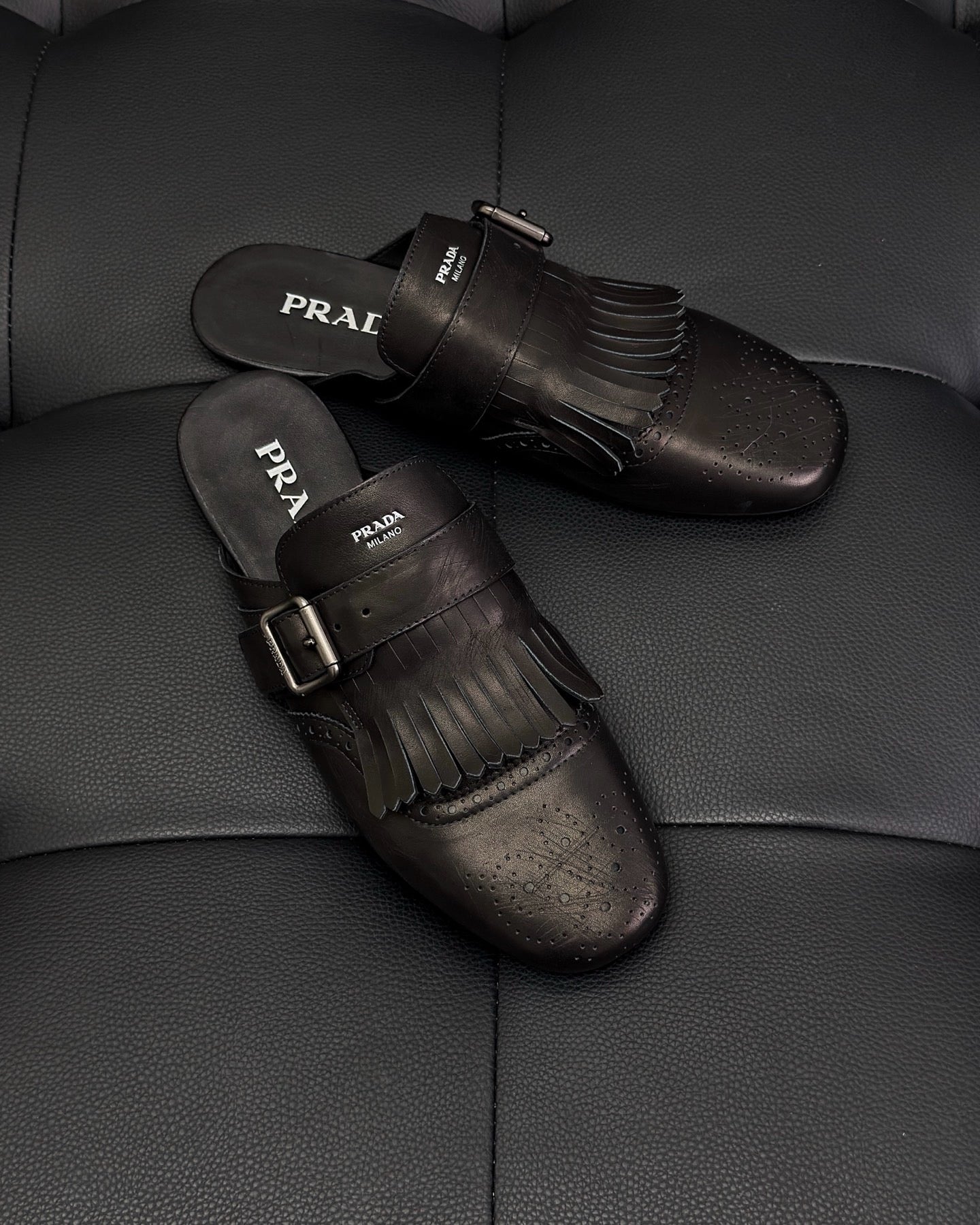 Dark brown and Brown Shoes