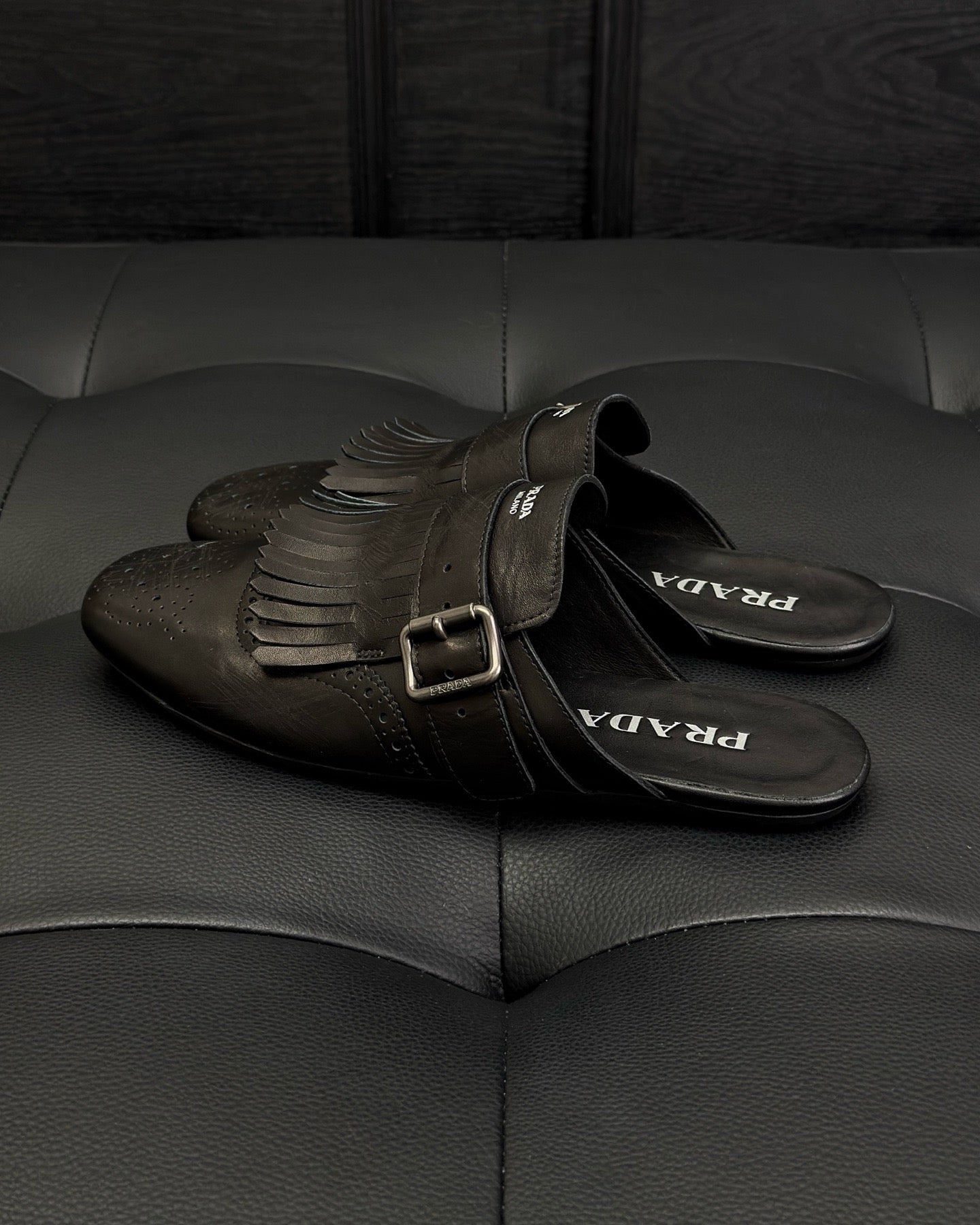 Black and Dark brown Shoes - FashionHype.xyz