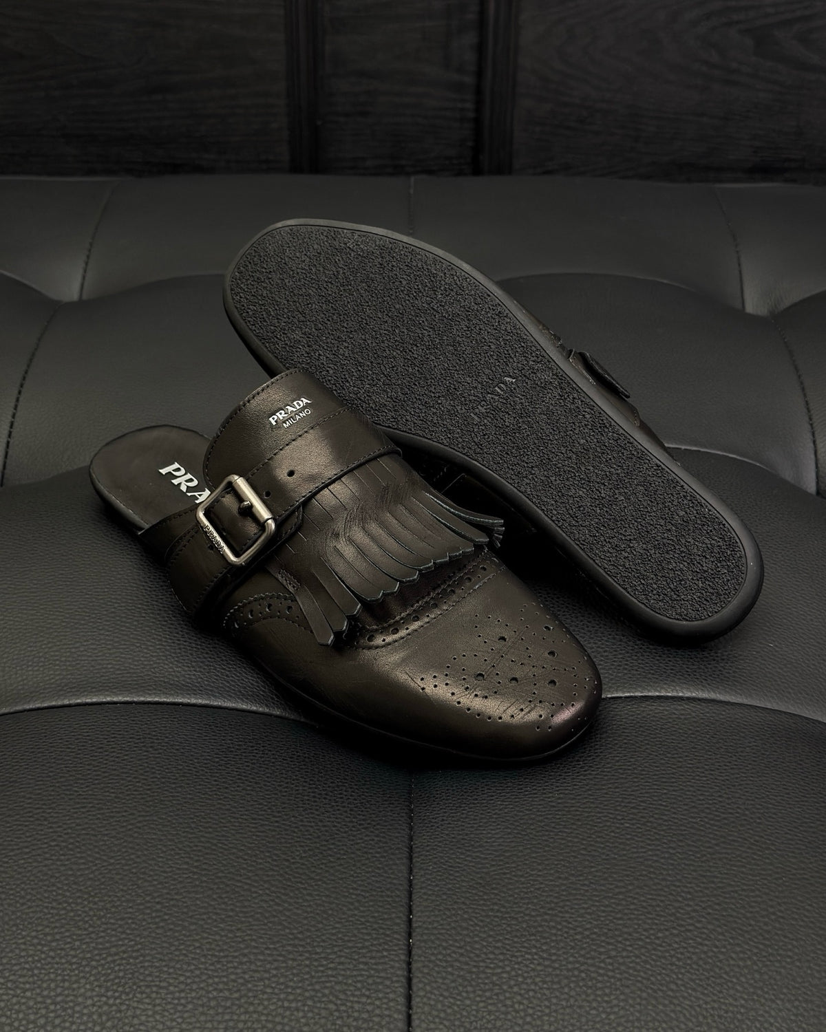 Black and Dark brown Shoes - FashionHype.xyz