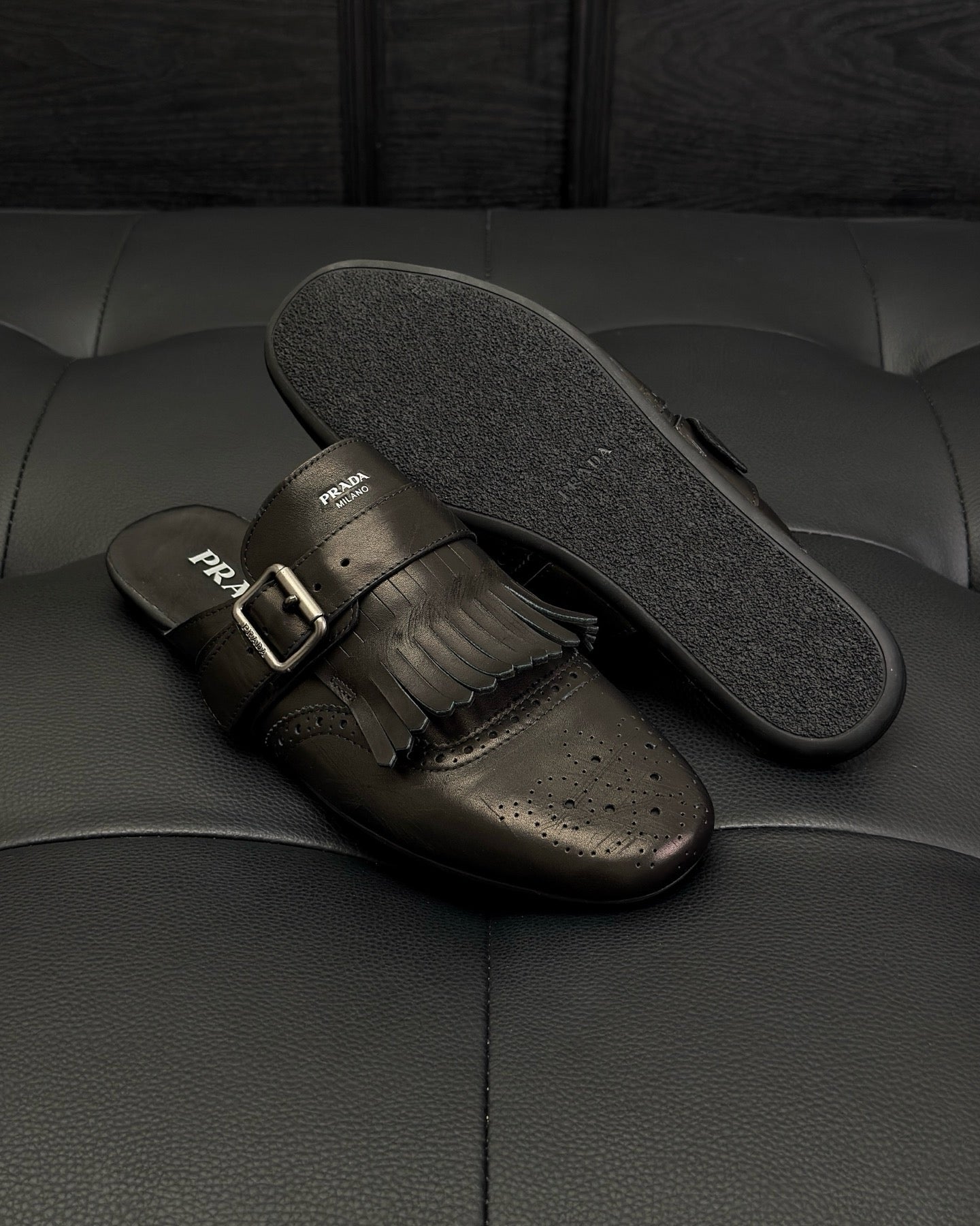 Dark brown and Brown Shoes
