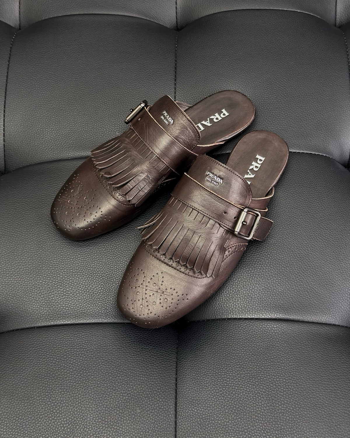 Black and Dark brown Shoes - FashionHype.xyz
