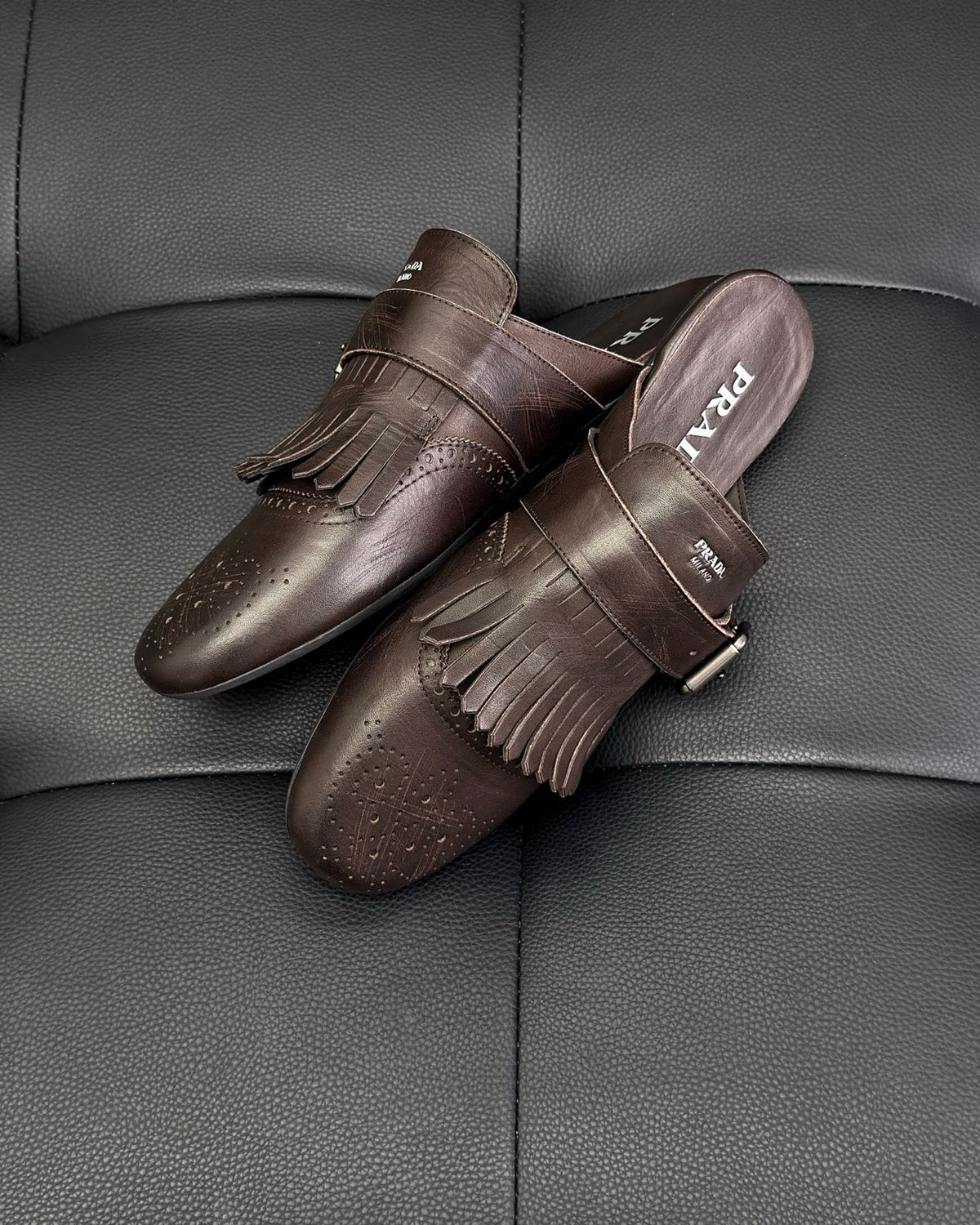Black and Dark brown Shoes - FashionHype.xyz