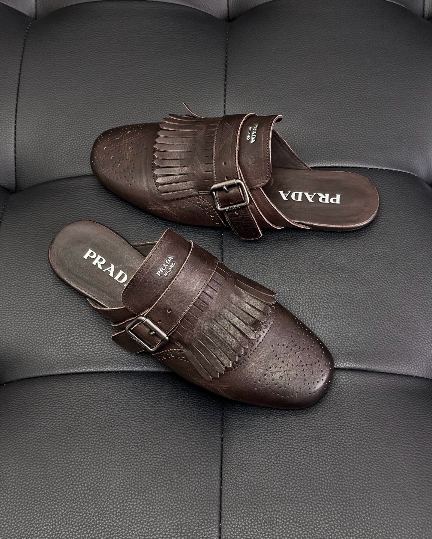 Black and Dark brown Shoes - FashionHype.xyz