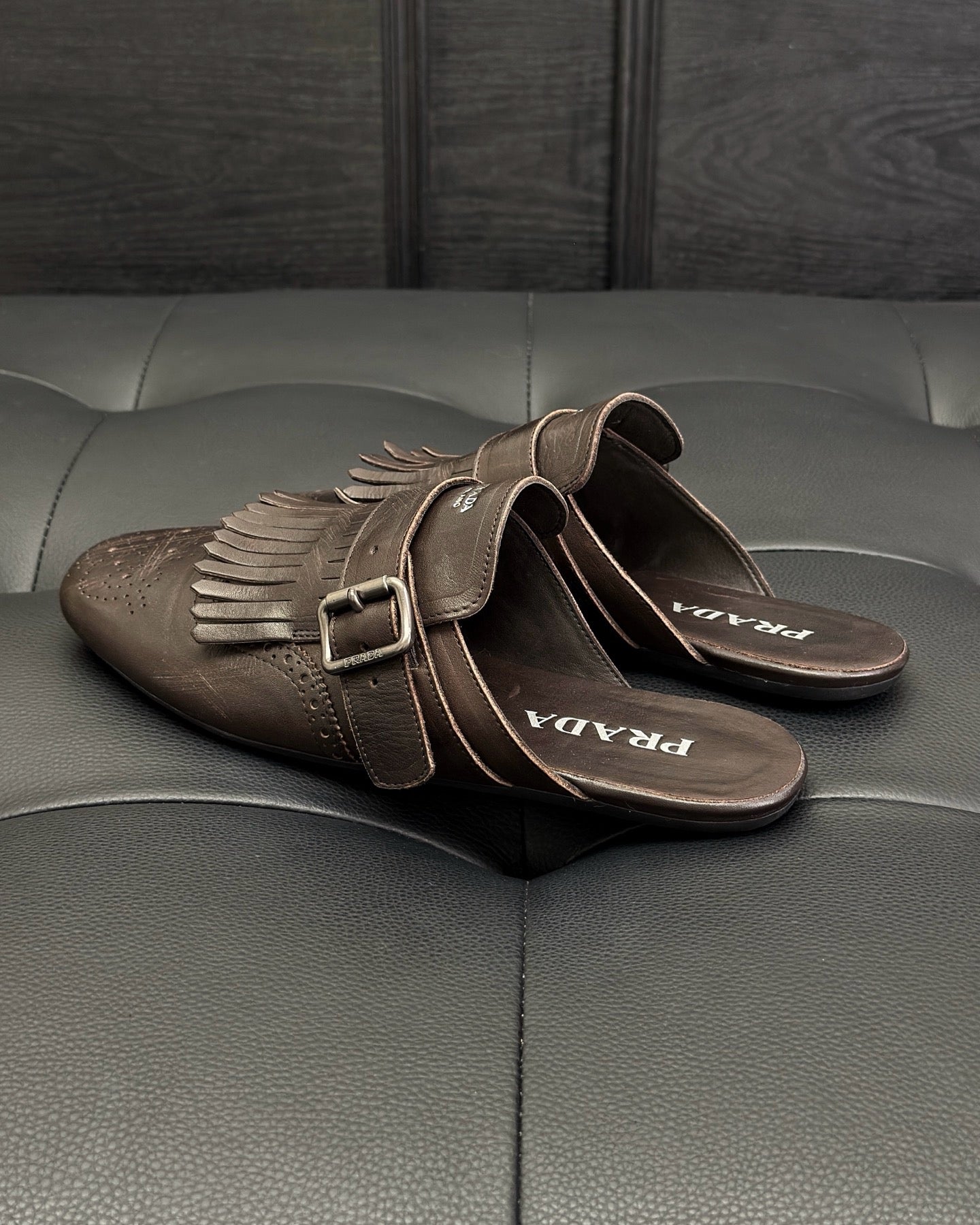 Black and Dark brown Shoes - FashionHype.xyz